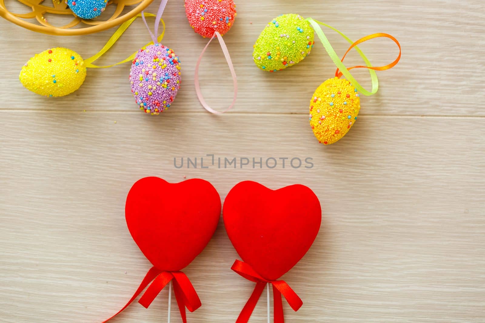 Love red hearts on white background for valentines day, card concept