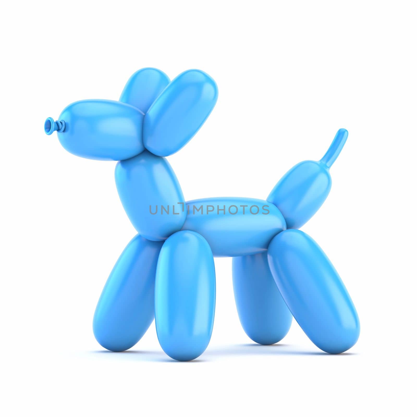 Blue balloon dog 3D by djmilic