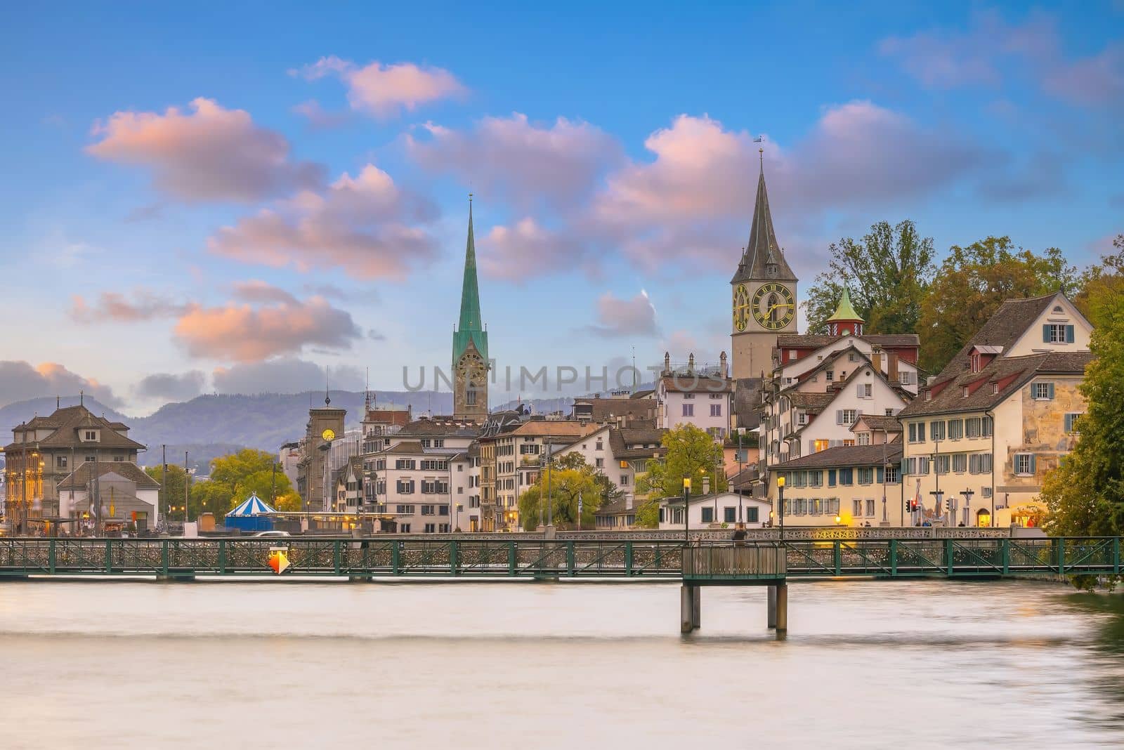 Zurich city downtown skyline cityscape of Switzerland by f11photo