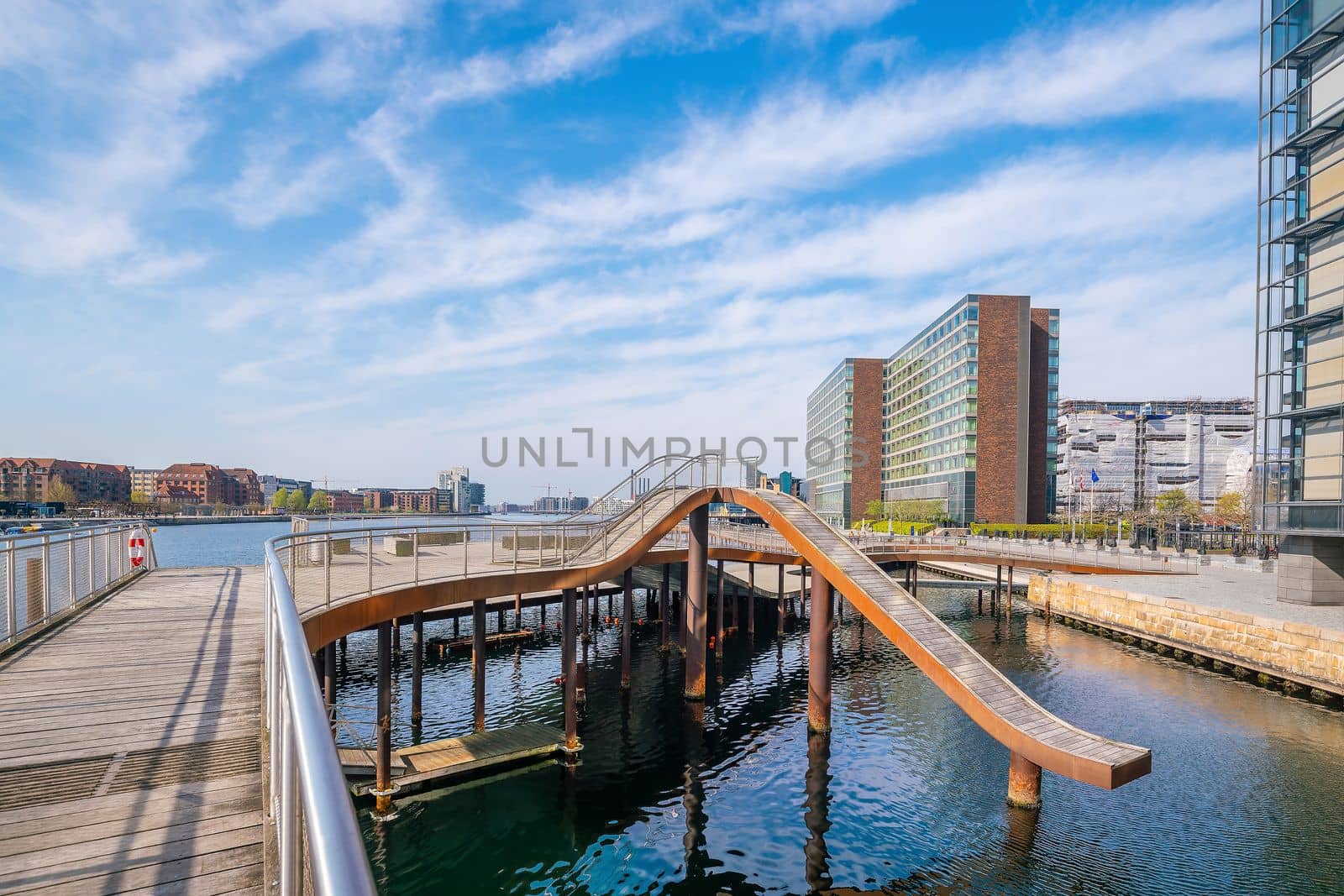 Copenhagen downtown city skyline, cityscape of Denmark