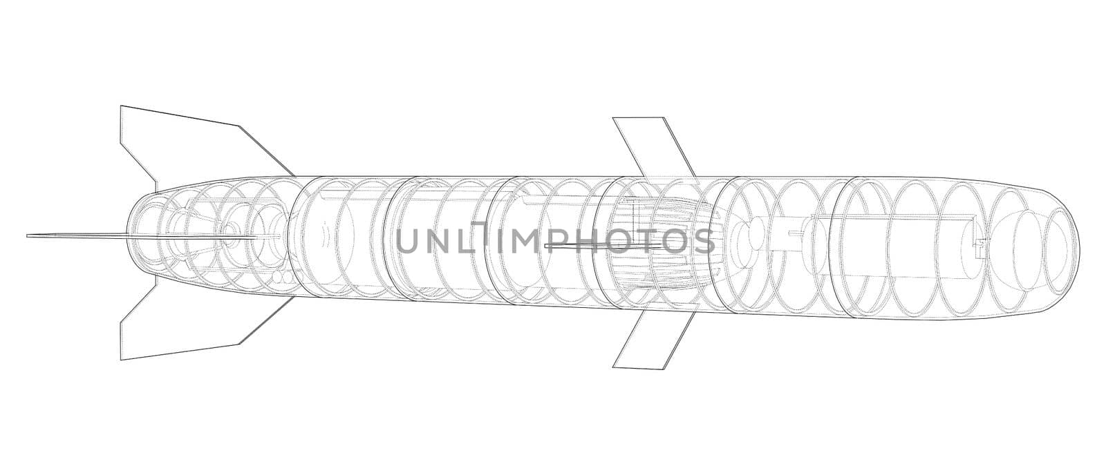 Military missile army rocket by cherezoff