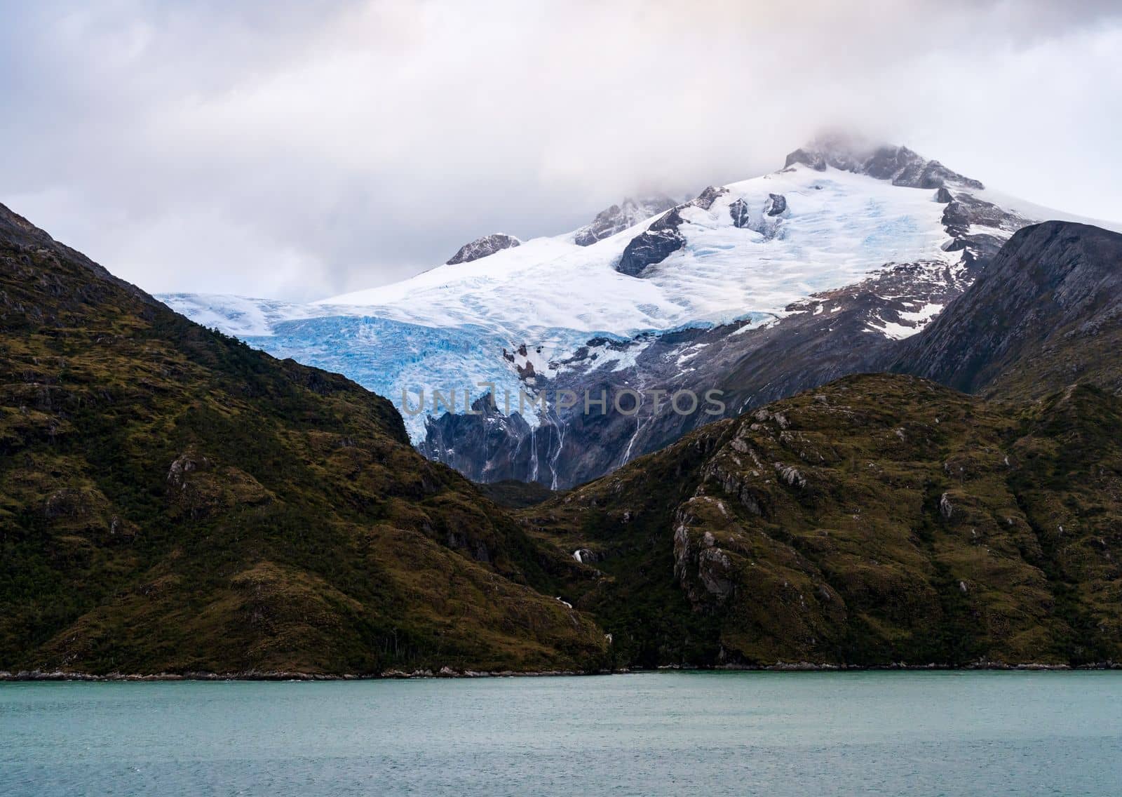 View of Francia or France glacier in Glacier Alley of Beagle channel in Chile