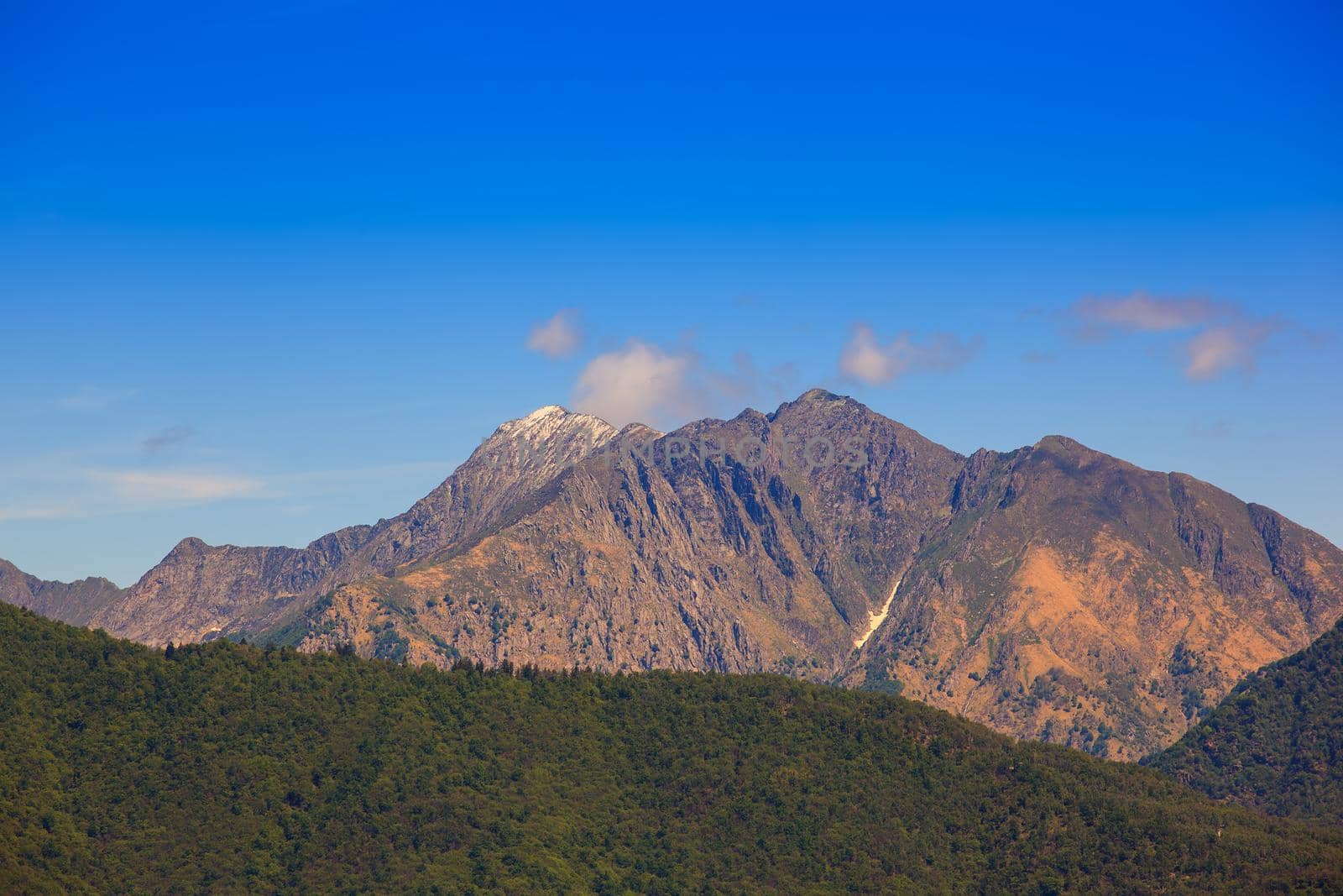 View of the Zeda mountain in Italy