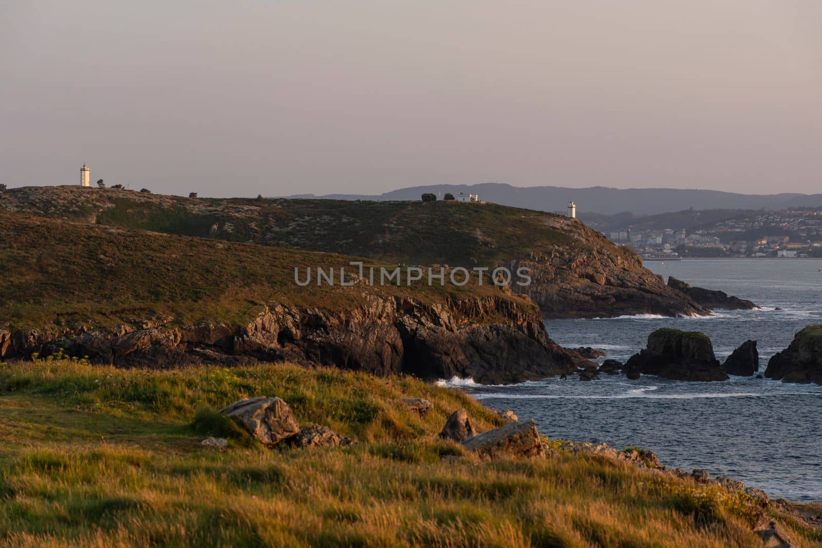 Lighthouses of Mera from Seixo Branco, in Oleiros, Galicia by scasal15