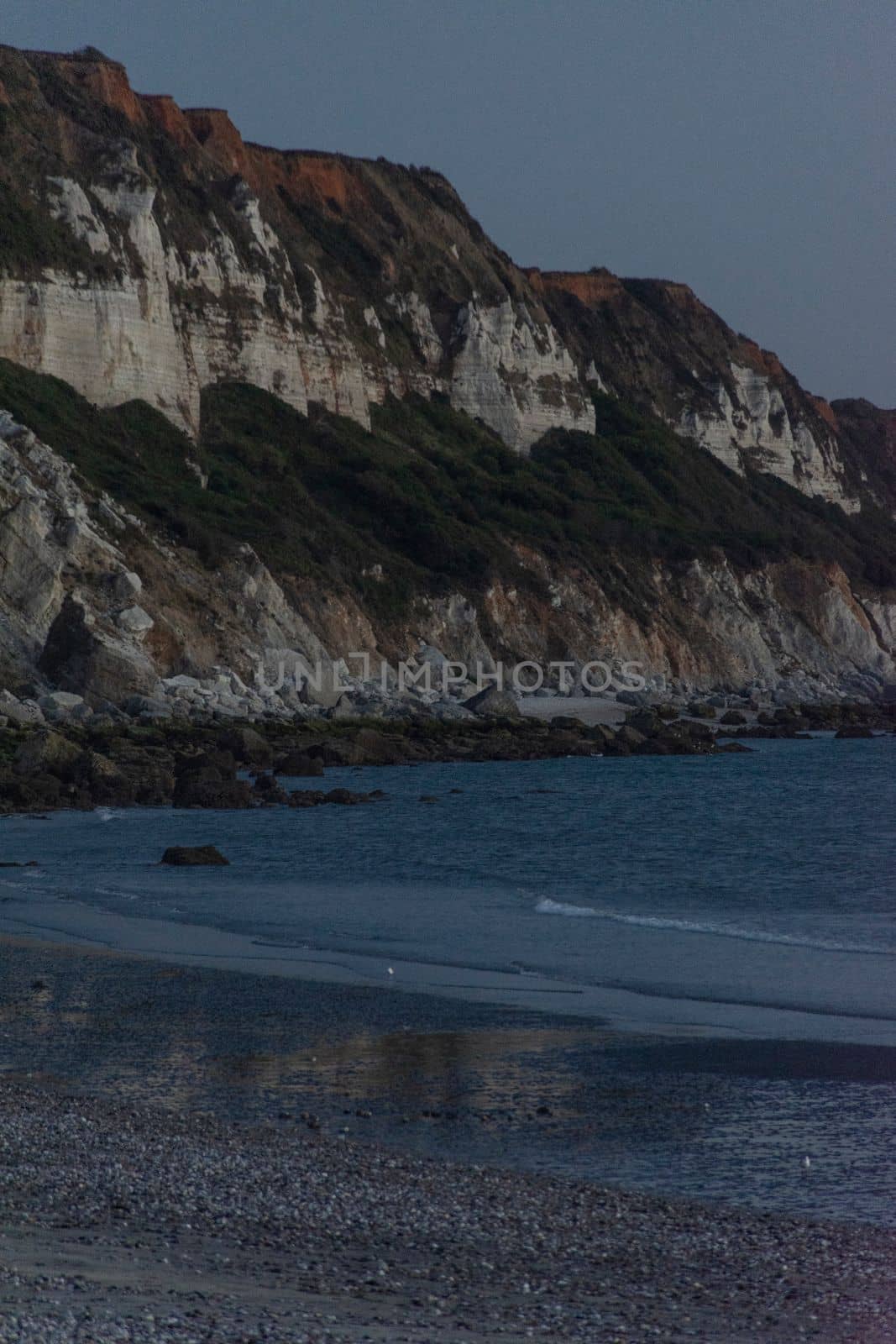 Beach of Saint Jouin Bruneval. In Normandy, France. High quality photo