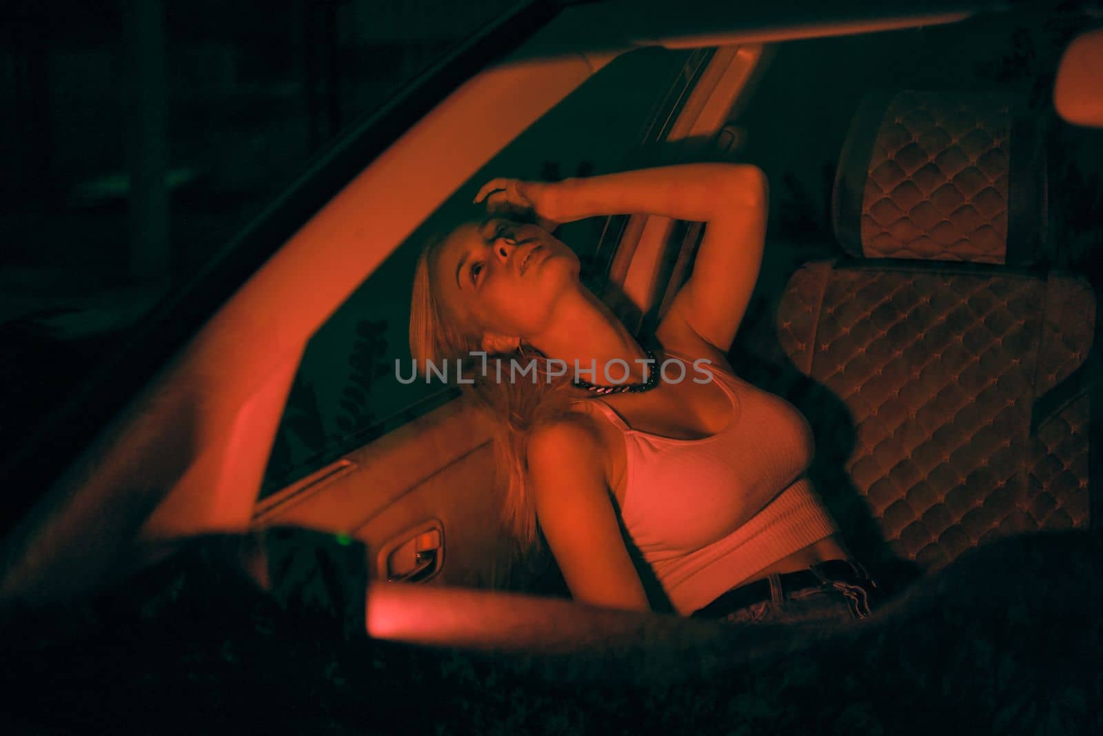Night Passenger in a car by snep_photo