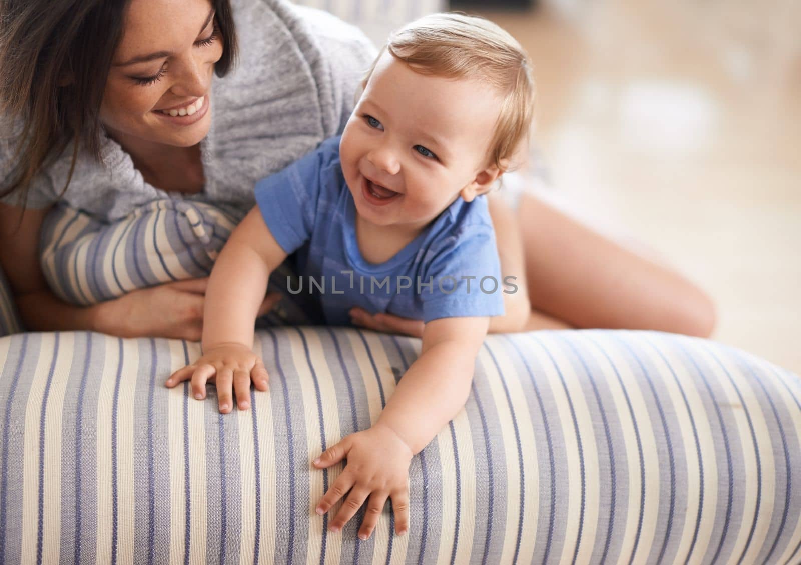 She takes after her mom. An adorable little girl with her mother