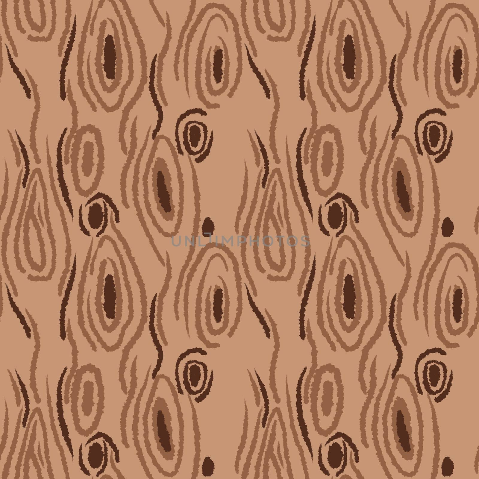 Hand drawn seamless pattern with wood board timber texture in beige brown. Natural old retro material oak pine plywood print, hardwood backdrop surface, vintage plank