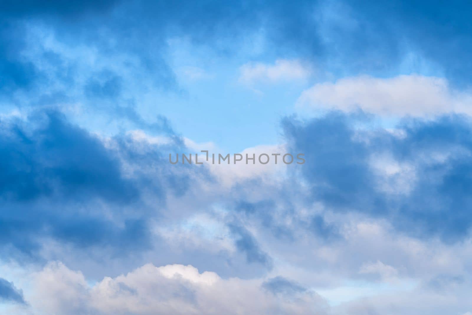 blue sky with clouds. wallpaper and background. High quality photo