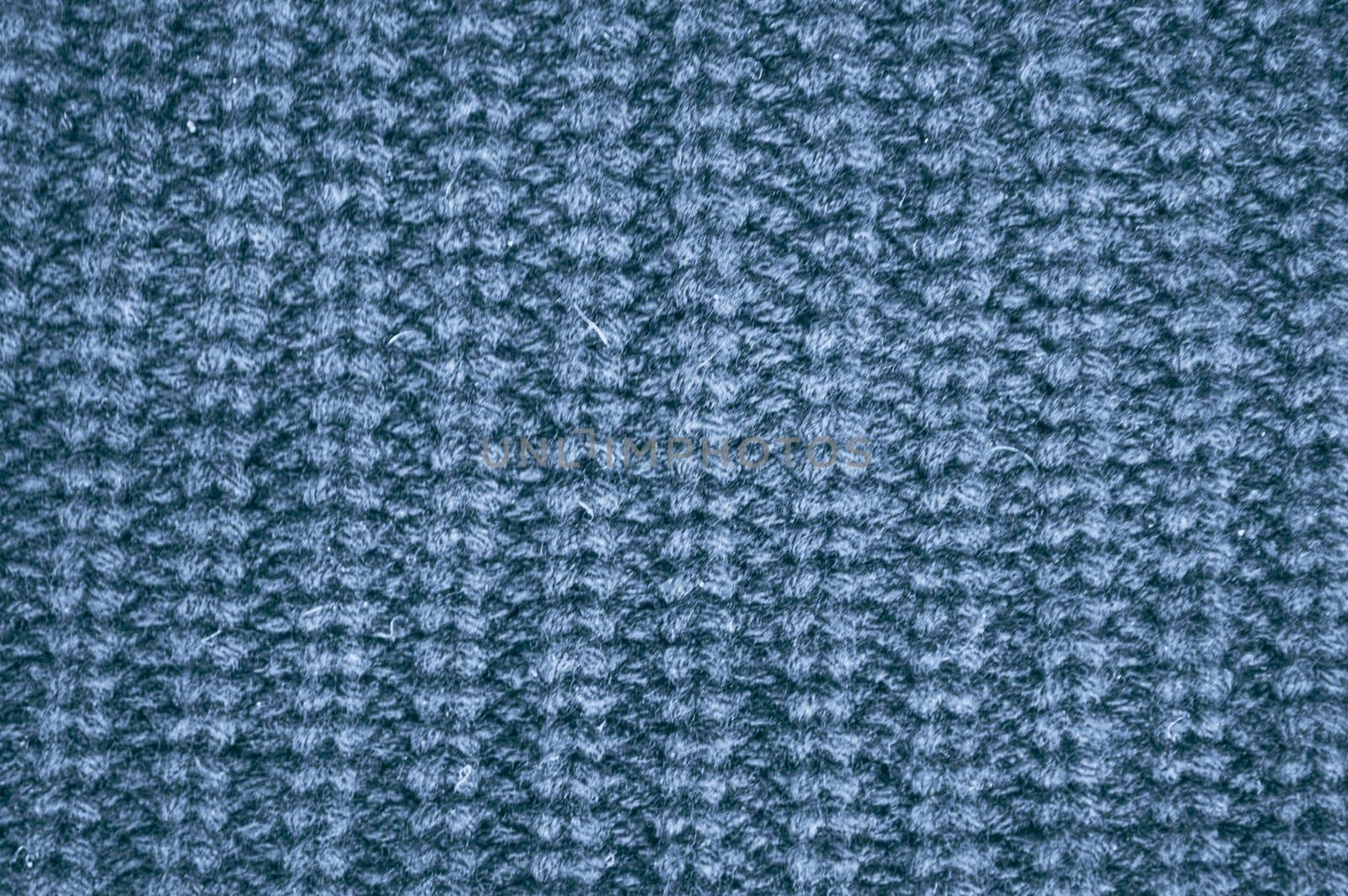 Fiber Knitted Sweater. Vintage Wool Design. Handmade Xmas Background. Linen Knitted Sweater. Blue Soft Thread. Scandinavian Winter Plaid. Structure Decor Material. Knitted Blanket.