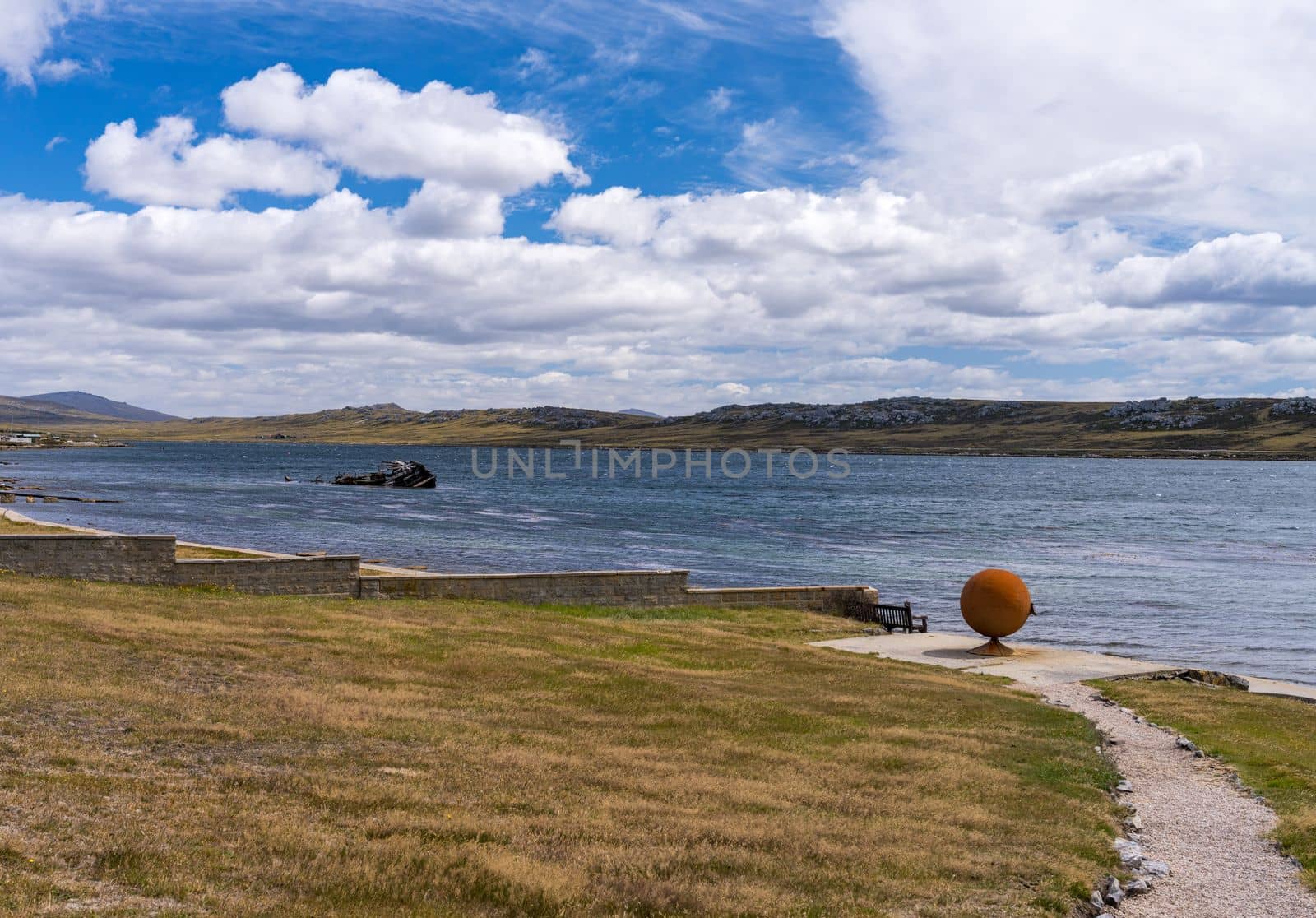 Wreck of the ship known as the Jhelum that was abandoned in Stanley Falkland Islands
