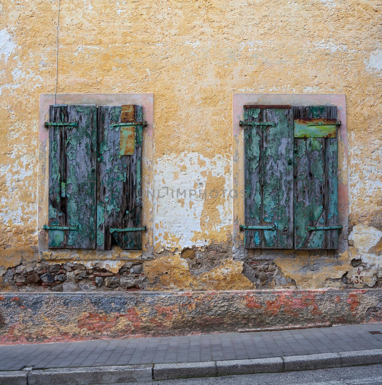 Old windows rusty by bepsimage