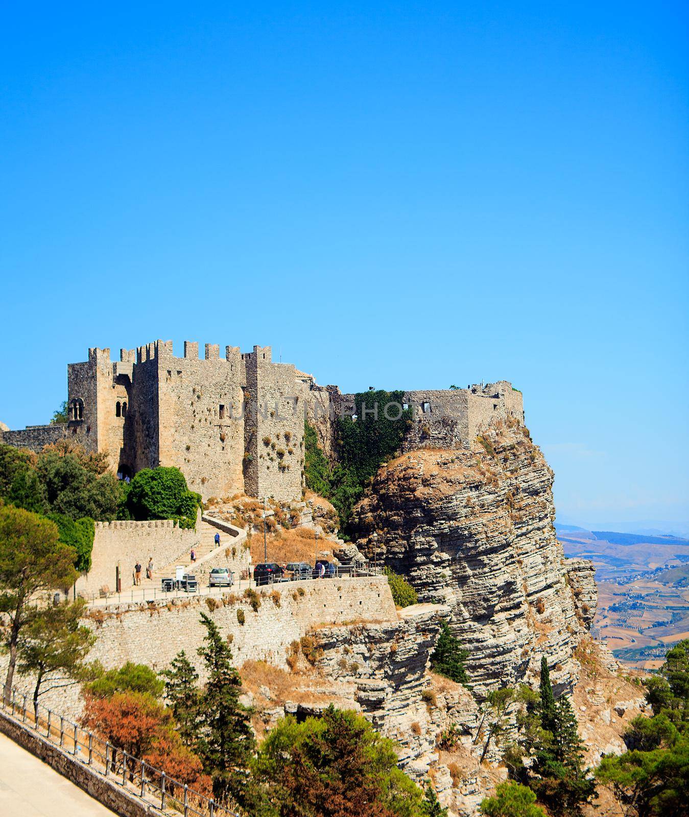 View of the Venere castle in Erice, Trapani