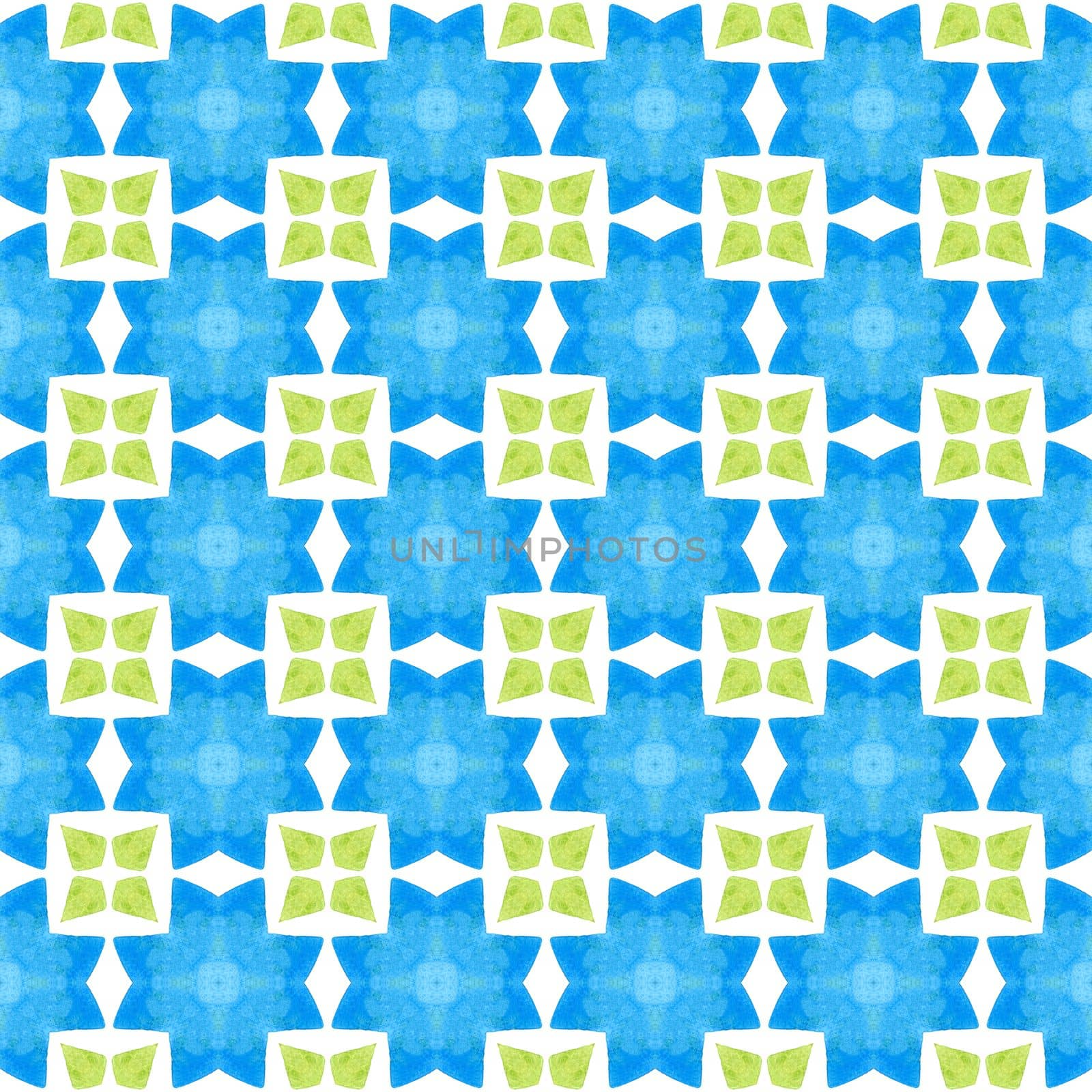 Medallion seamless pattern. Green extra boho chic by beginagain