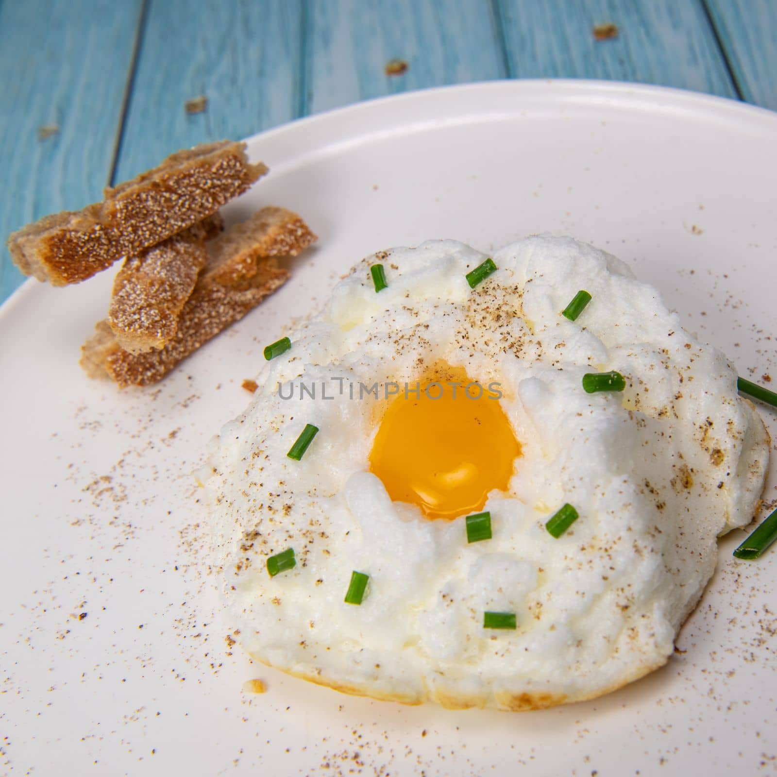Recipe for Cloudy Eggs, Icloud Egg. High quality photo