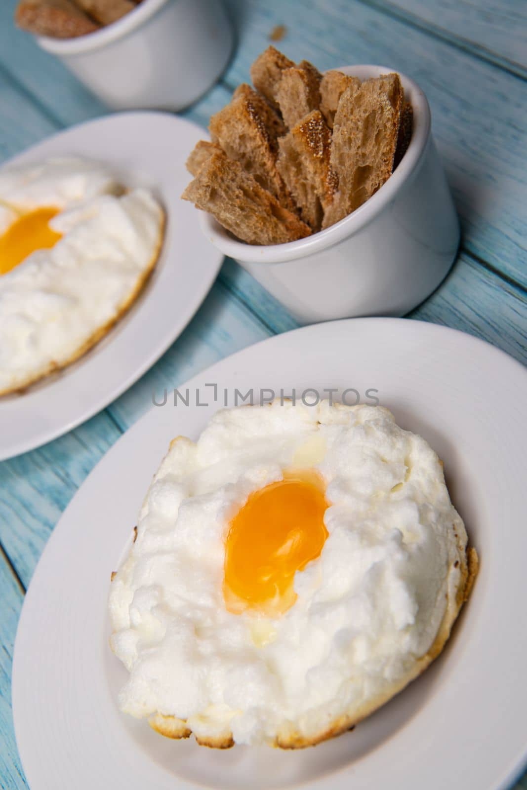 Recipe for Cloudy Eggs, Icloud Egg. High quality photo