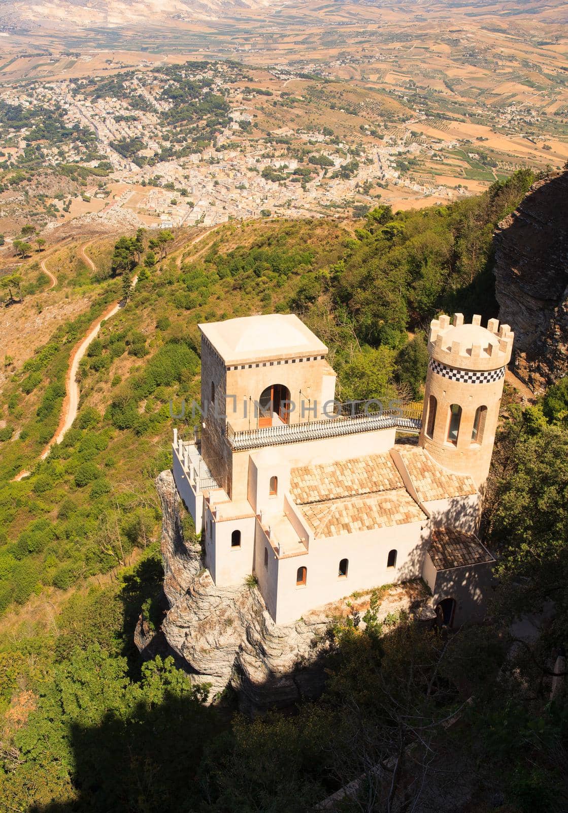 View Torretta Pepoli in Erice, Sicily