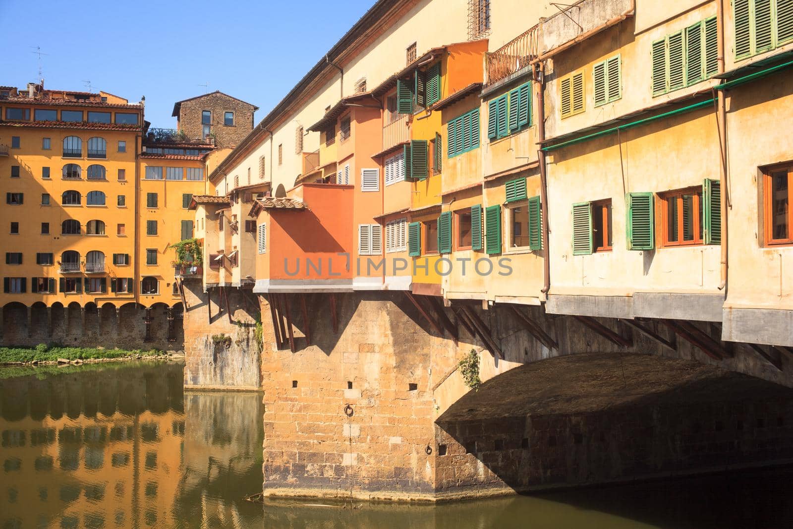 FLORENCE, ITALY - JULY, 12: View of Ponte Vecchio on July 12, 2016