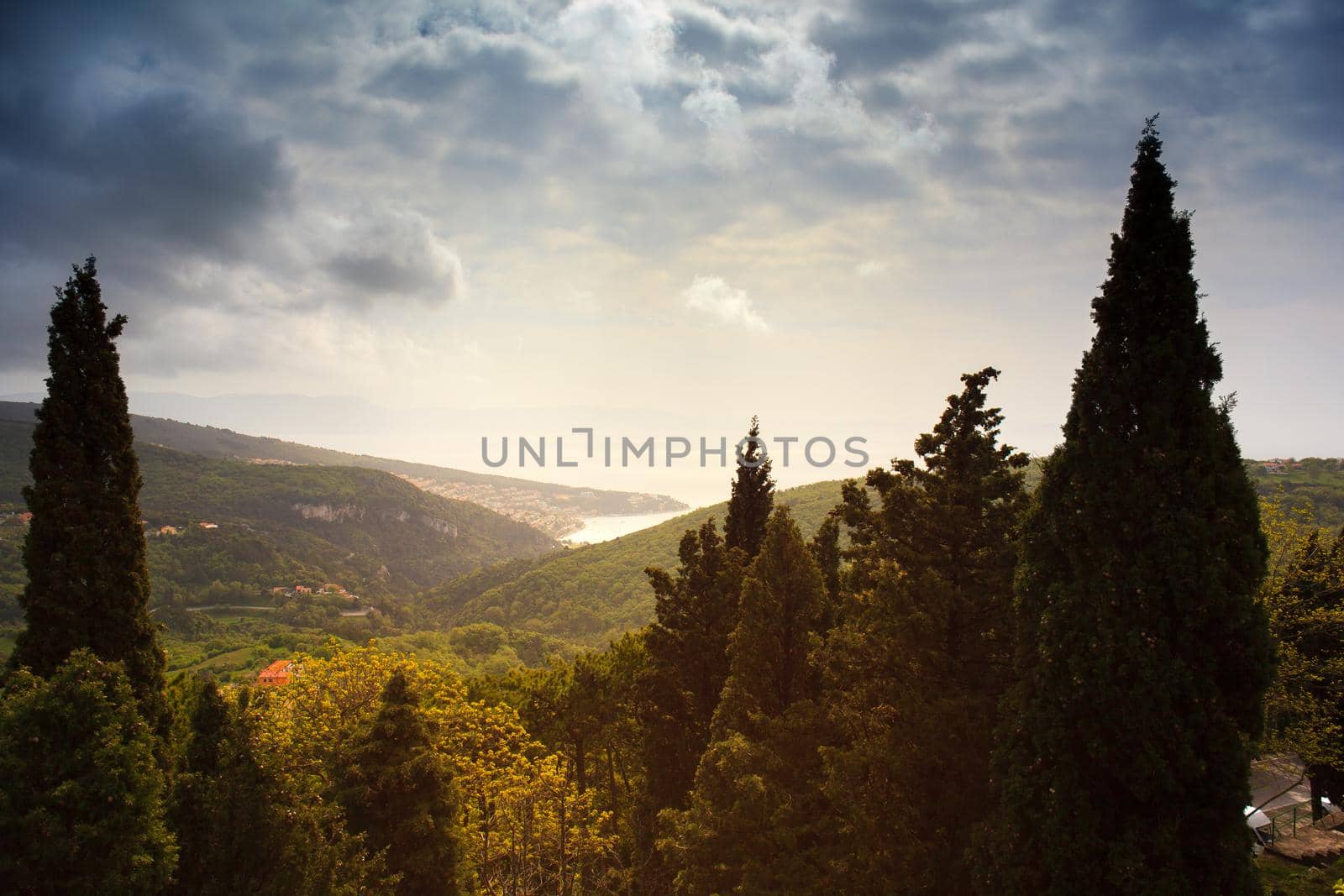 View of Rabac sea in istria, Croatia