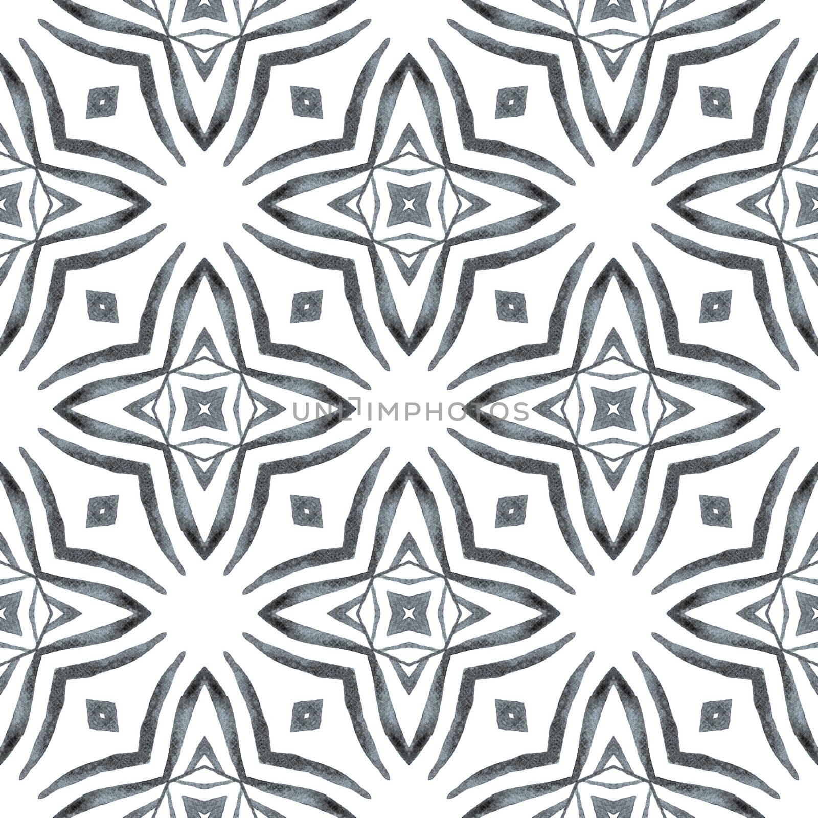 Chevron watercolor pattern. Black and white adorable boho chic summer design. Textile ready popular print, swimwear fabric, wallpaper, wrapping. Green geometric chevron watercolor border.