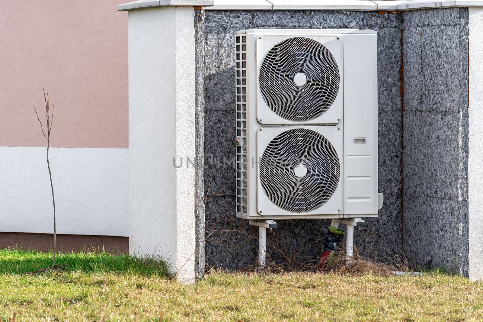 heat pump at the family house. High quality photo