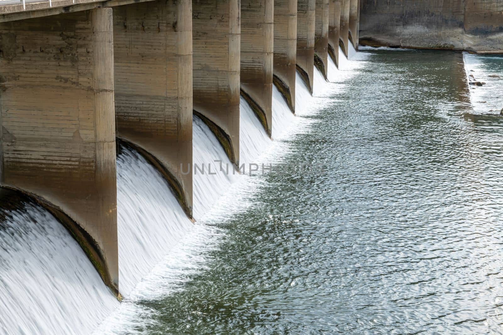 water released from hydroelectric power station. Motion Blur and selective focus by Sonat