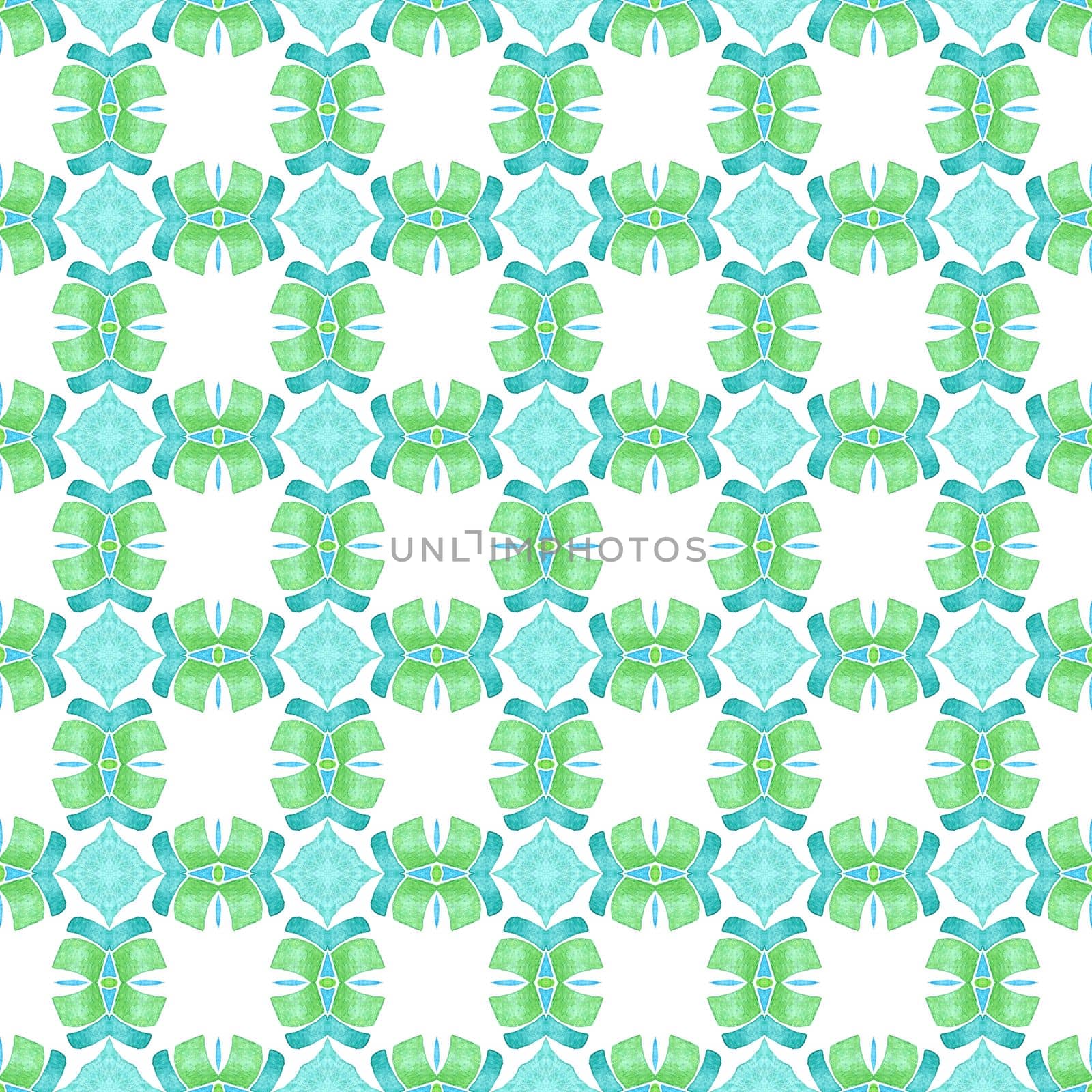 Arabesque hand drawn design. Green pleasant boho chic summer design. Oriental arabesque hand drawn border. Textile ready neat print, swimwear fabric, wallpaper, wrapping.