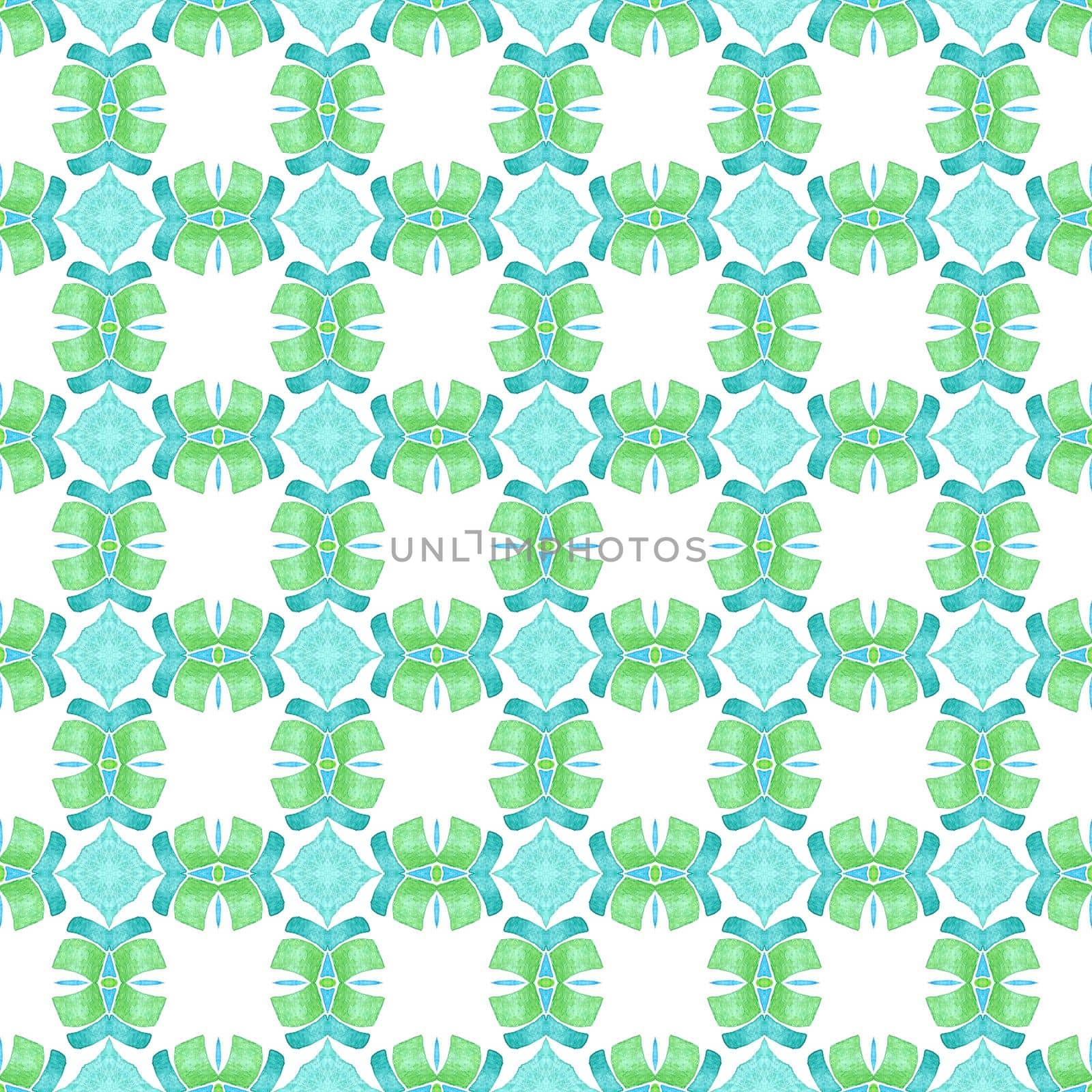 Arabesque hand drawn design. Green pleasant boho chic summer design. Oriental arabesque hand drawn border. Textile ready neat print, swimwear fabric, wallpaper, wrapping.