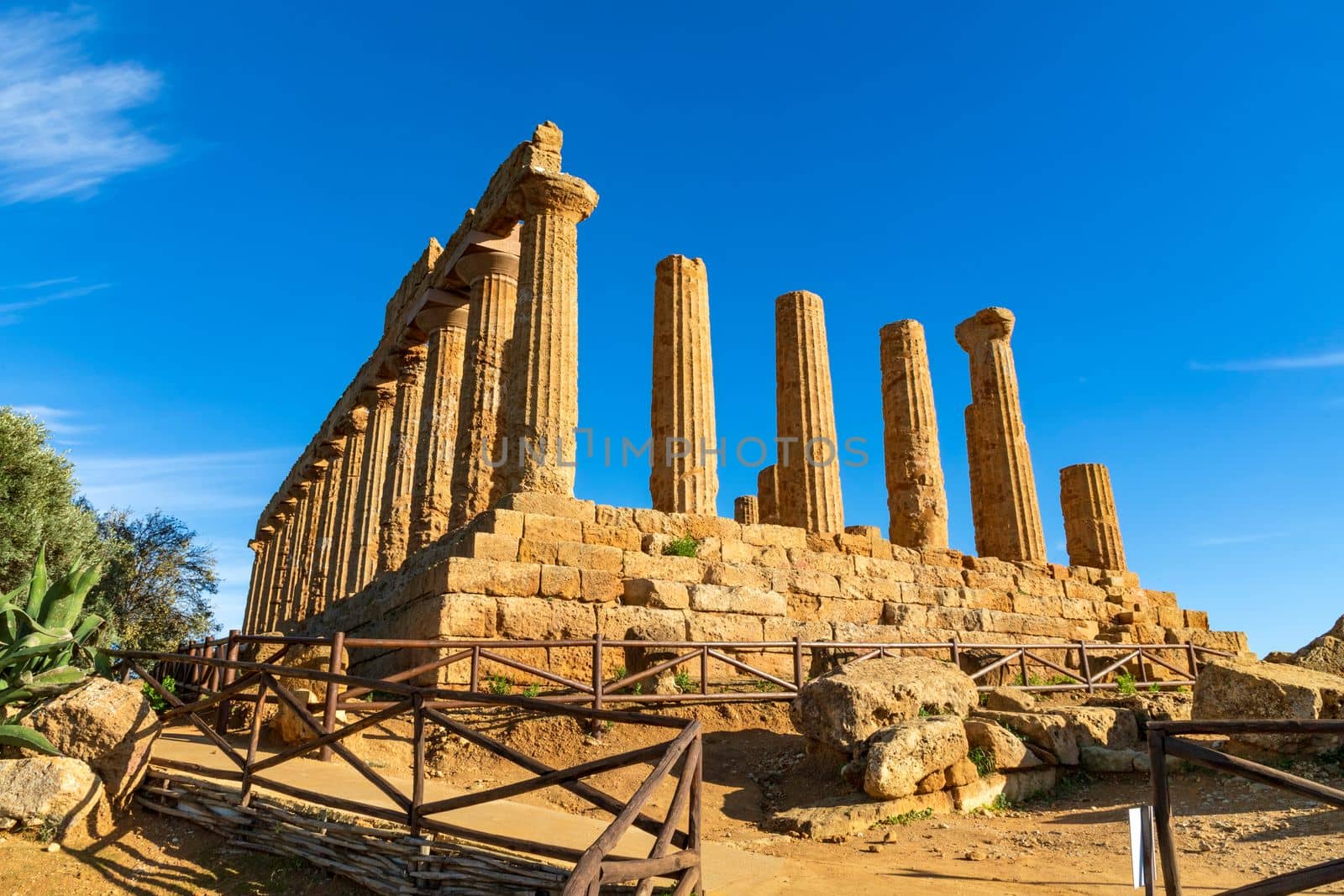 The greek temple of Juno in the Valley of the Temples, Agrigento, Italy. by EdVal