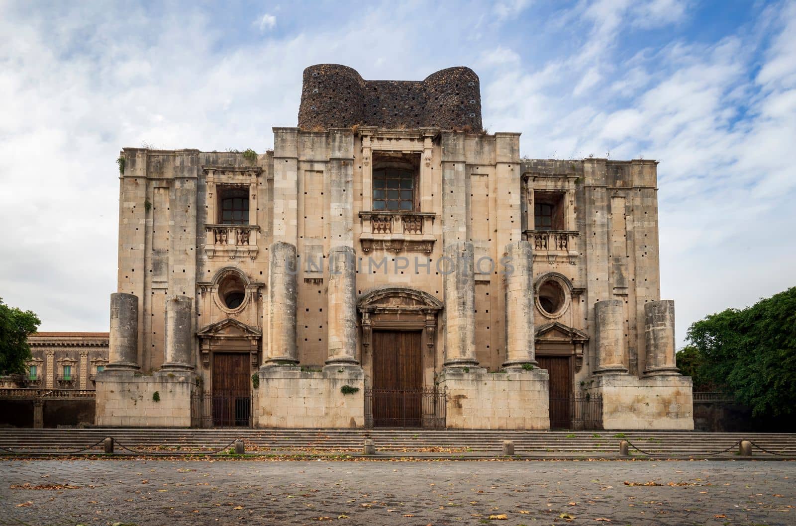 Cloister of the Benedictine Monastery of San Nicolo Arena in Catania