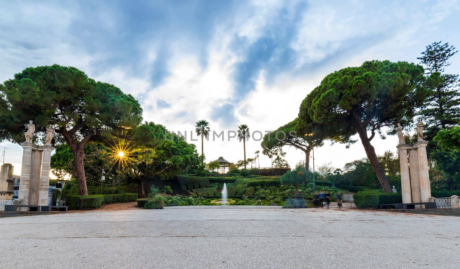 Bellini Garden in Catania, Italy, Sicily