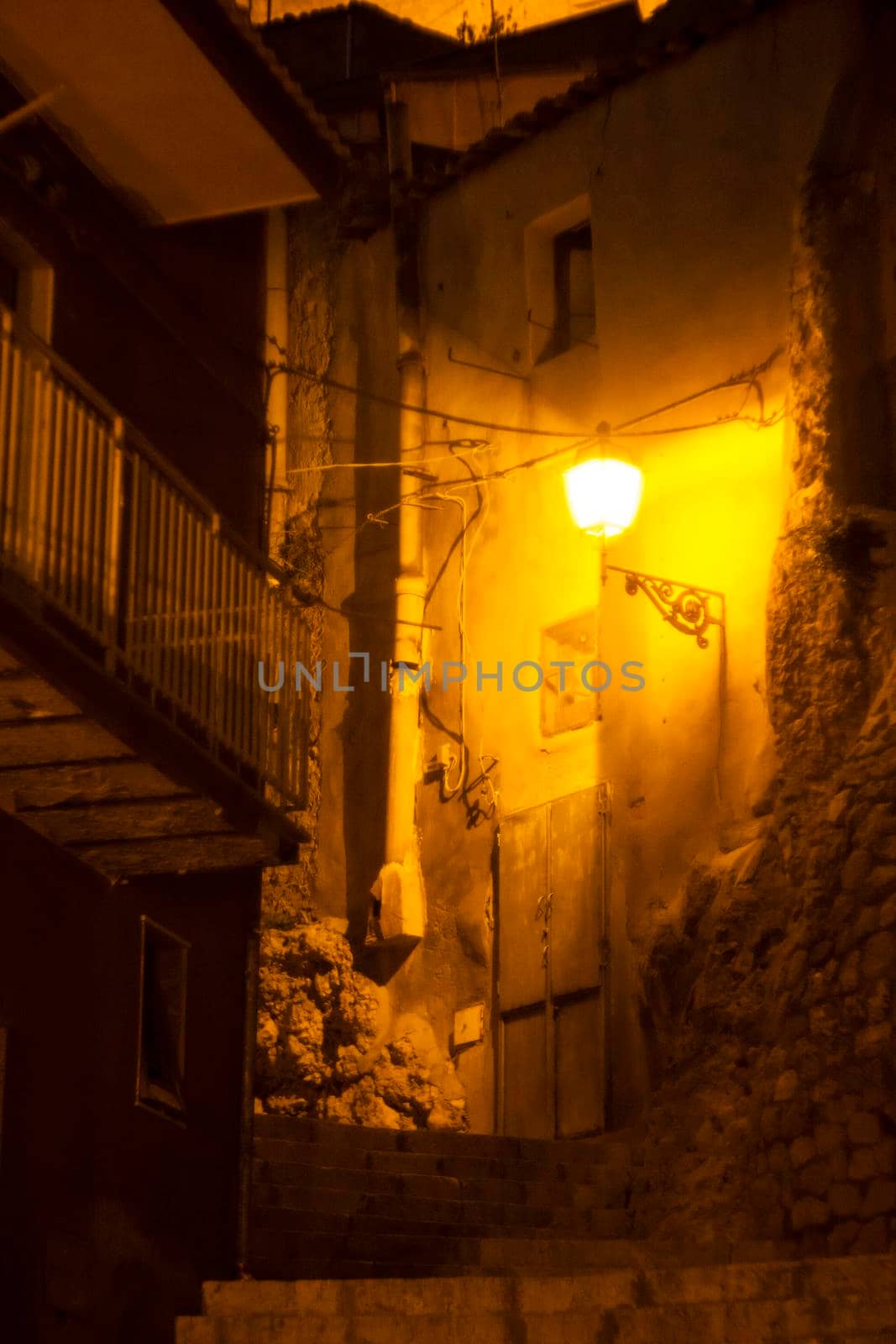 Staircase in Leonforte, little town in the middle of Sicily