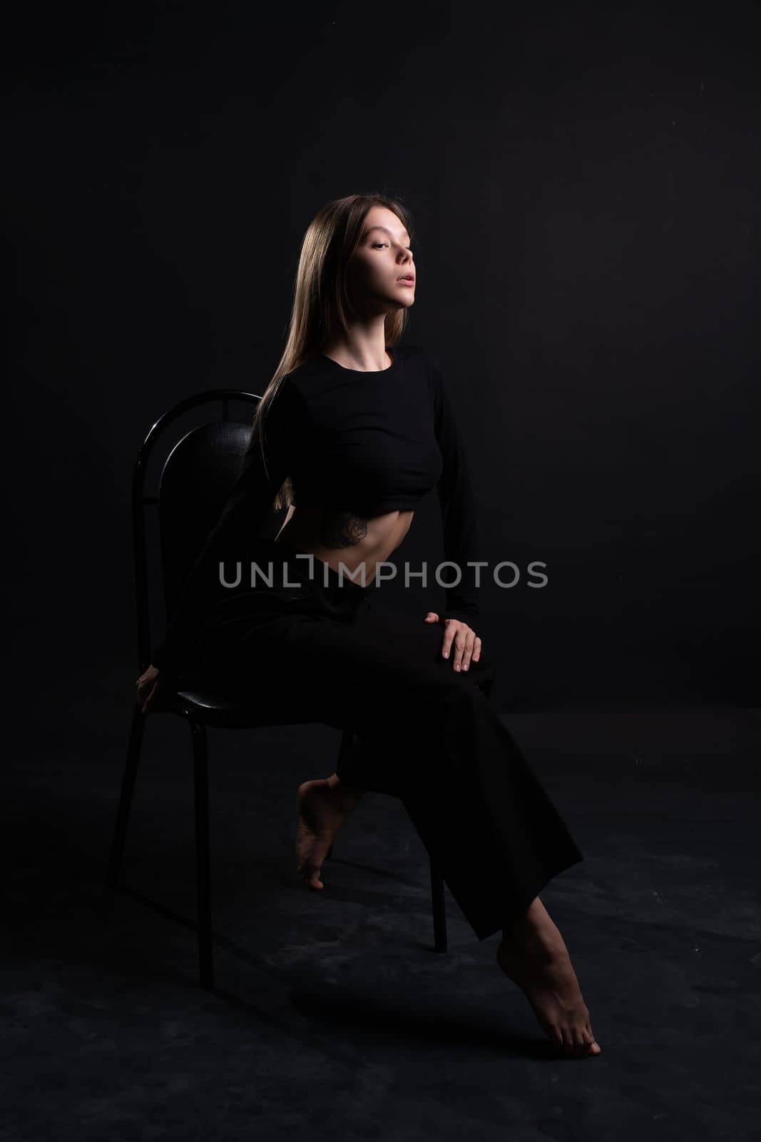 beautiful background sexy chair beauty luxury woman caucasian female girl young fashion black by 89167702191