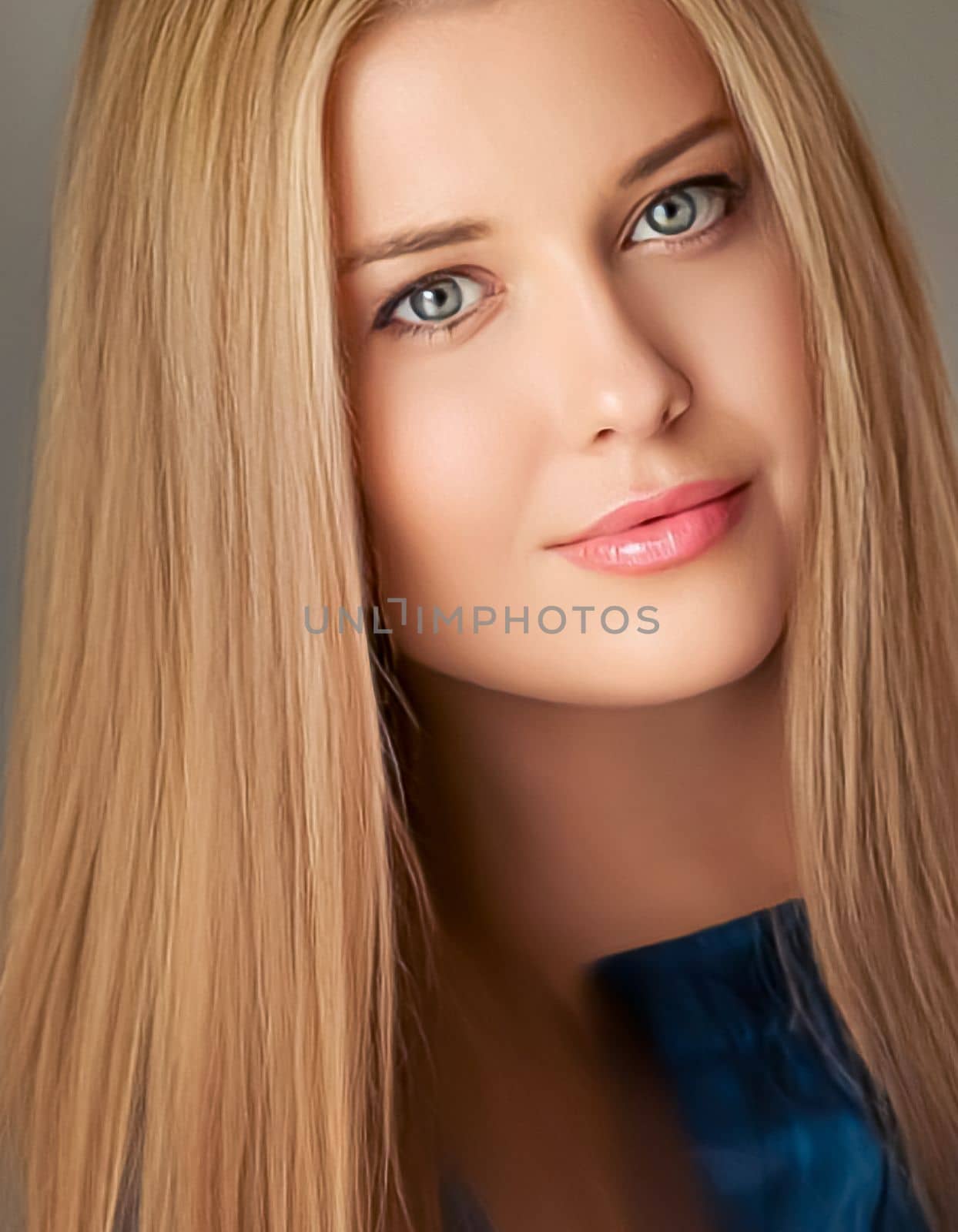 Beauty and femininity, beautiful blonde woman with long blond hair, natural portrait by Anneleven