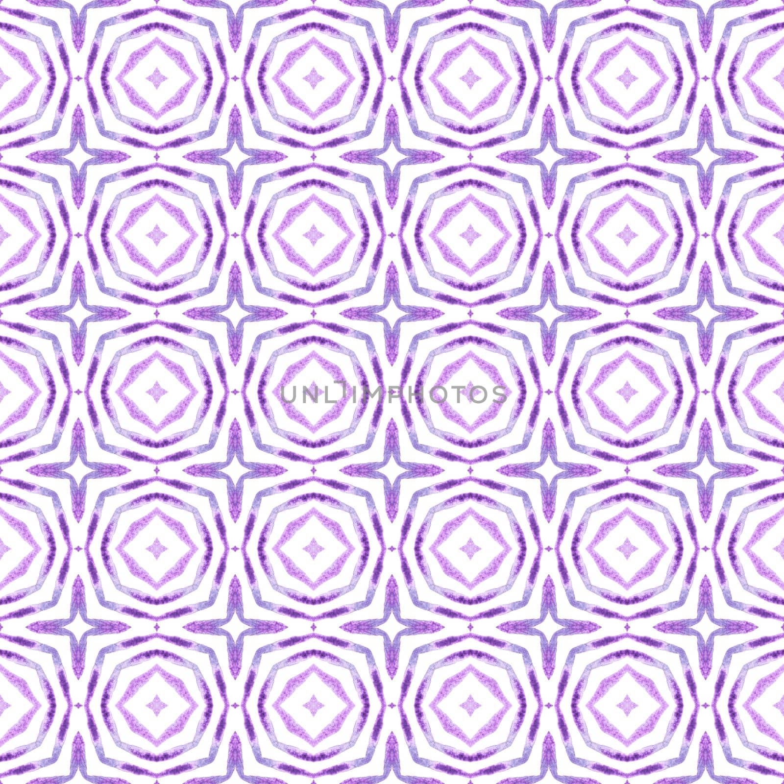 Exotic seamless pattern. Purple optimal boho by beginagain