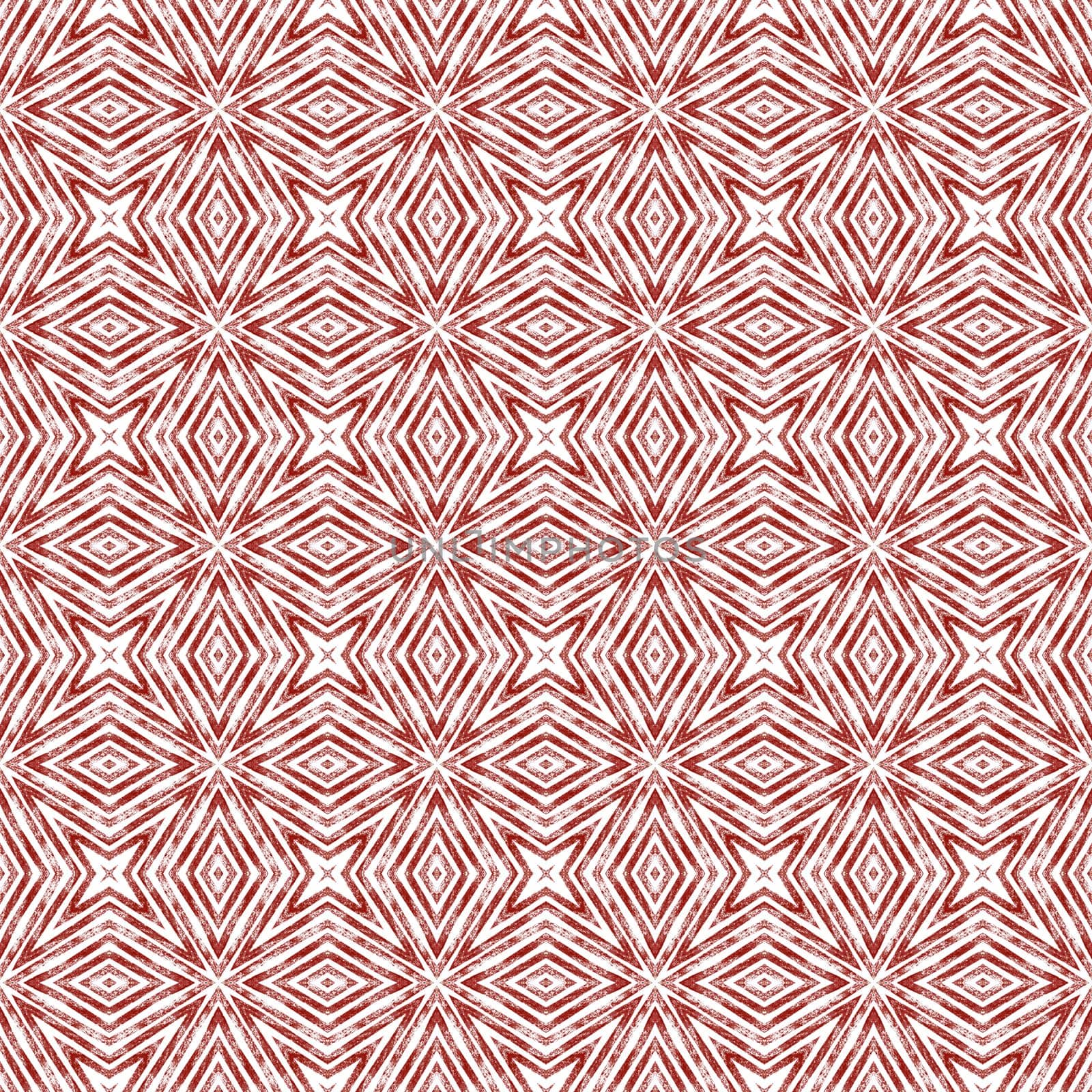 Chevron stripes design. Wine red symmetrical kaleidoscope background. Textile ready posh print, swimwear fabric, wallpaper, wrapping. Geometric chevron stripes pattern.