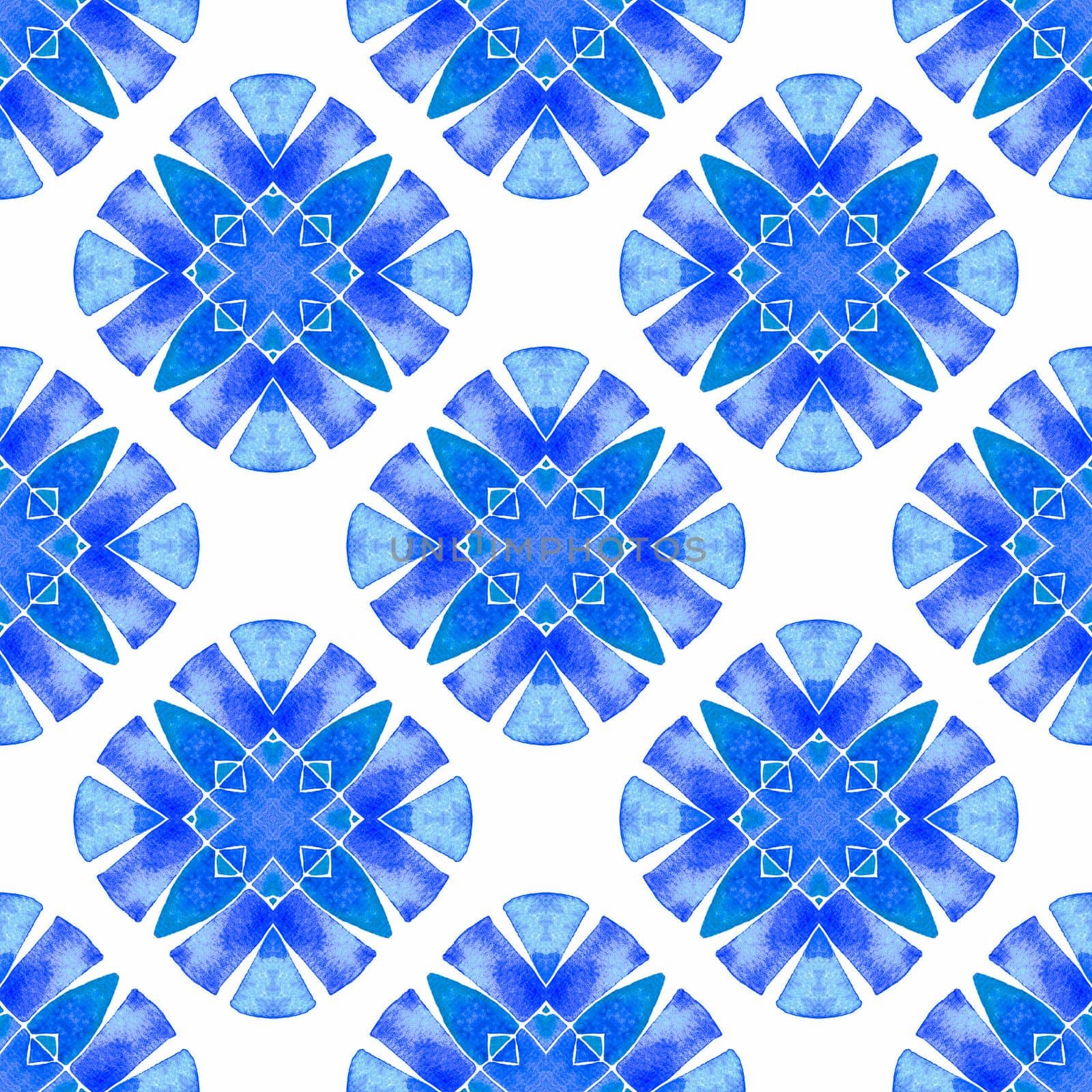 Textile ready tempting print, swimwear fabric, wallpaper, wrapping. Blue juicy boho chic summer design. Summer exotic seamless border. Exotic seamless pattern.