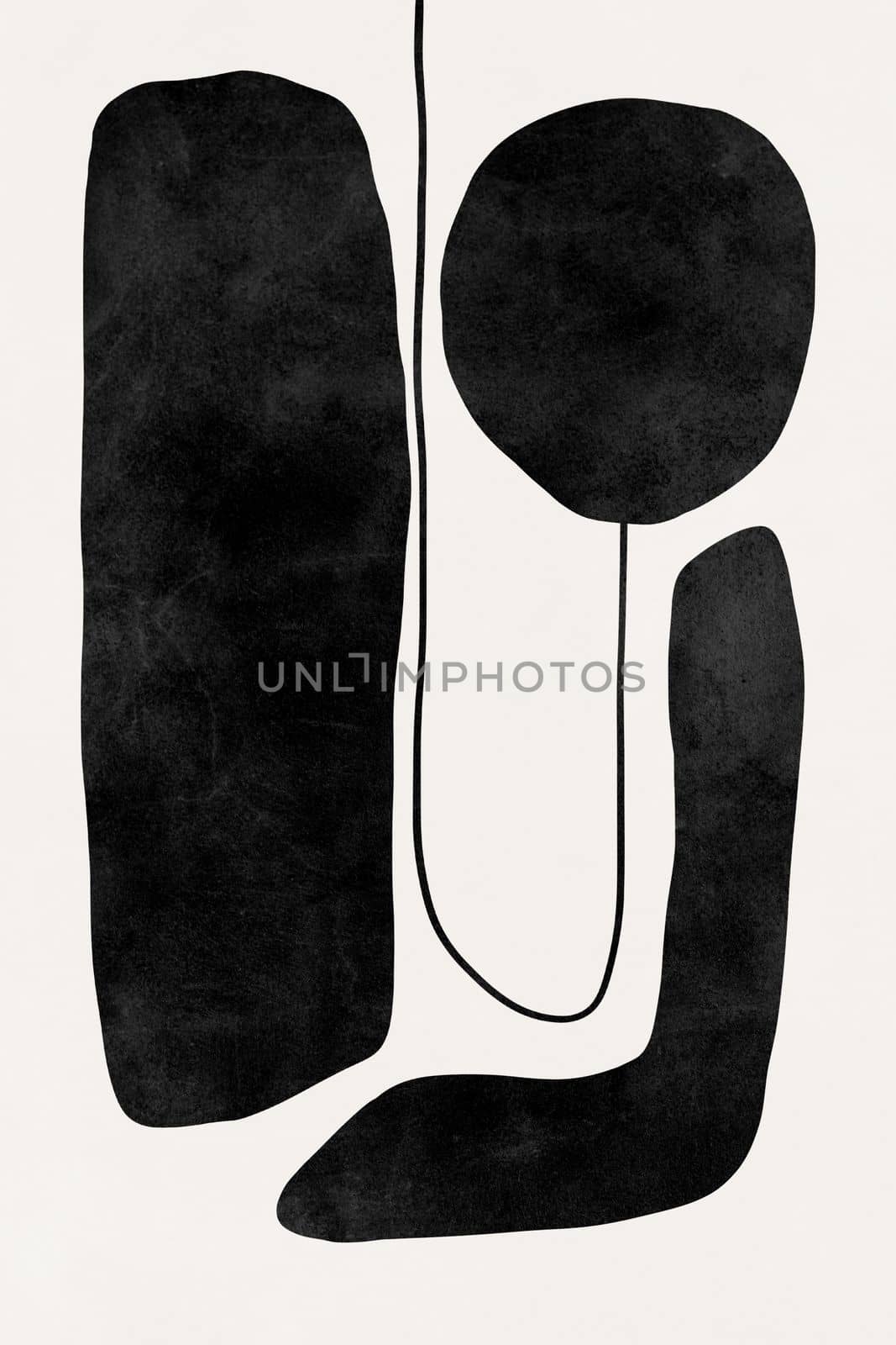 Scandinavian abstract print . Minimalistic abstract wall art background for print. Scandinavian style.