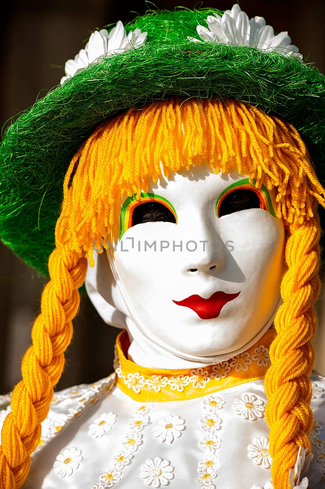 VENICE, ITALY - Febrary 5 2018: The masks of the Venice carnival 2018