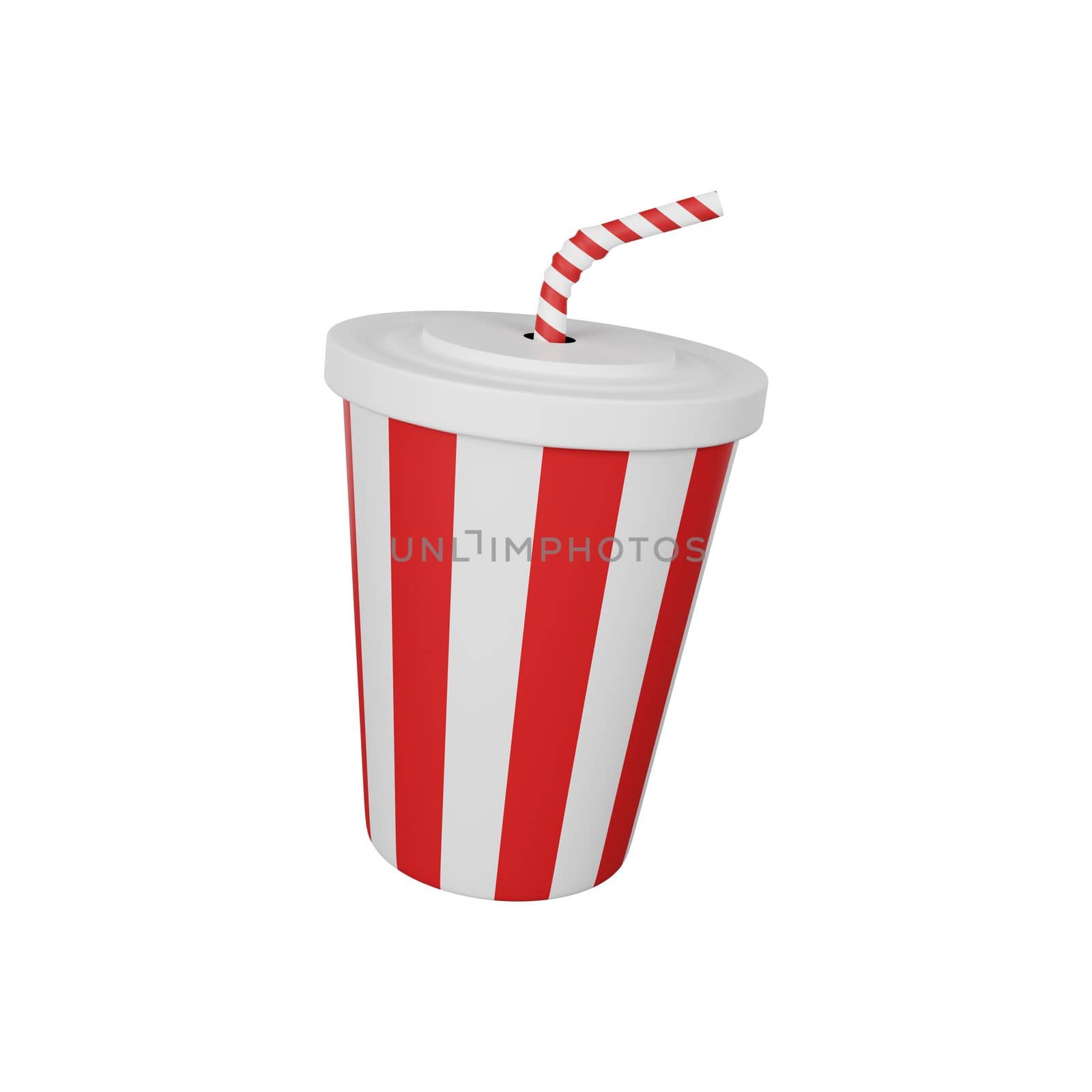 3d rendering of soda cup fast food icon by Rahmat_Djayusman