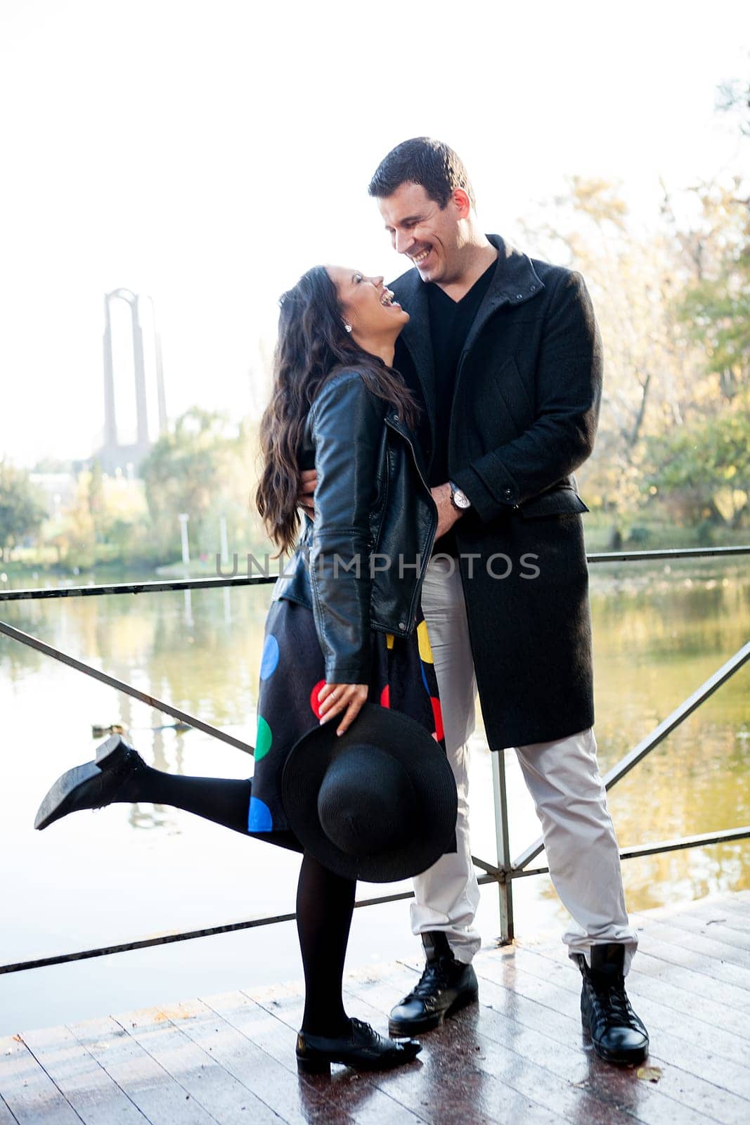 Beautiful gourgeous couple in park by DCStudio