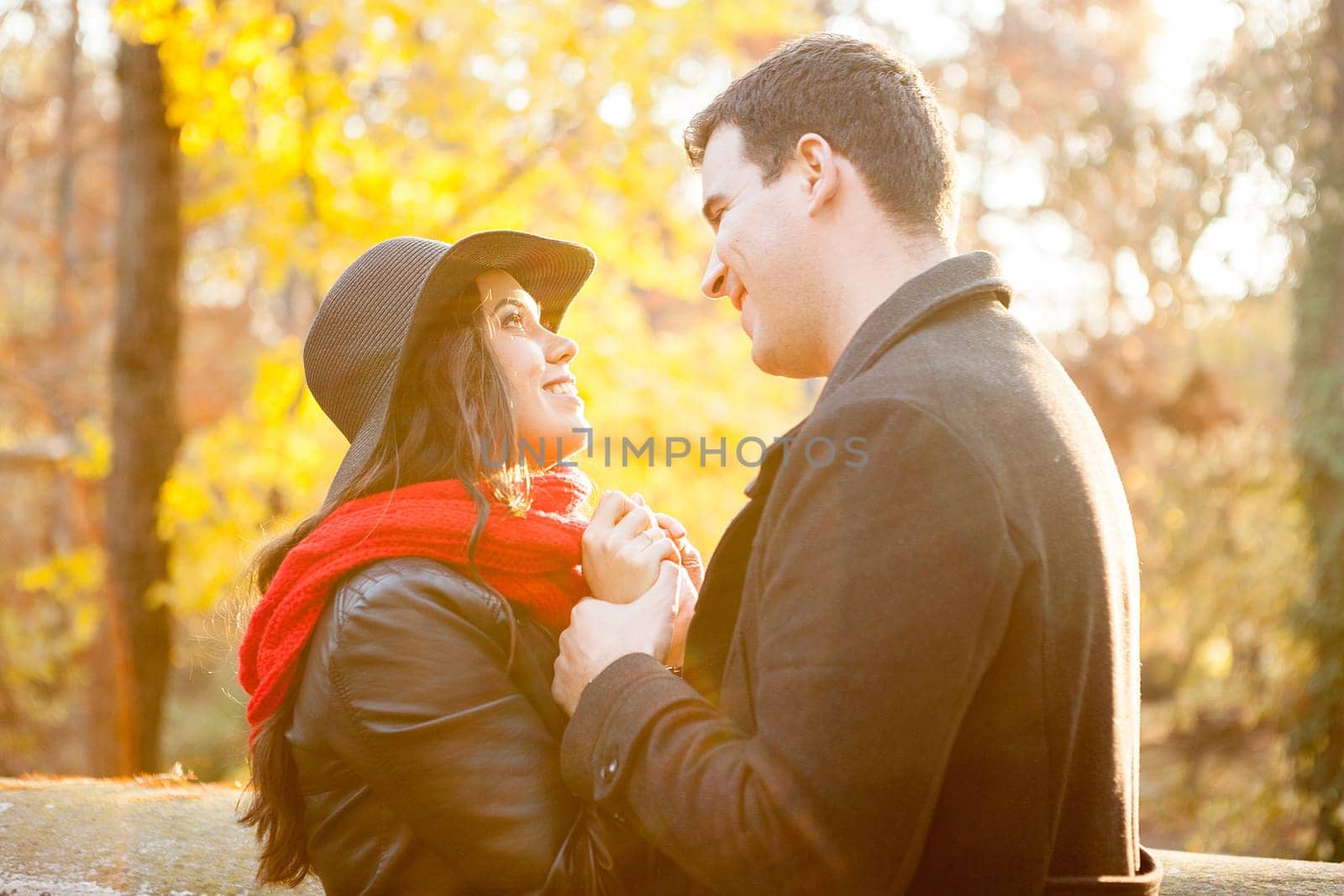 Beautiful gourgeous couple in park by DCStudio