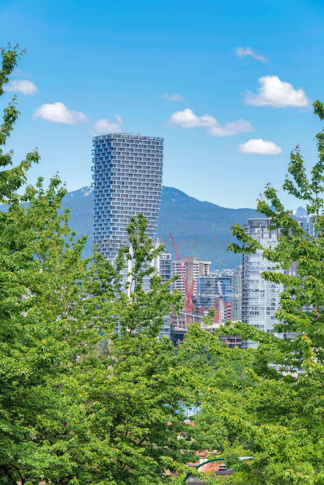 View at Vancouver downtown from West 7th avenue.