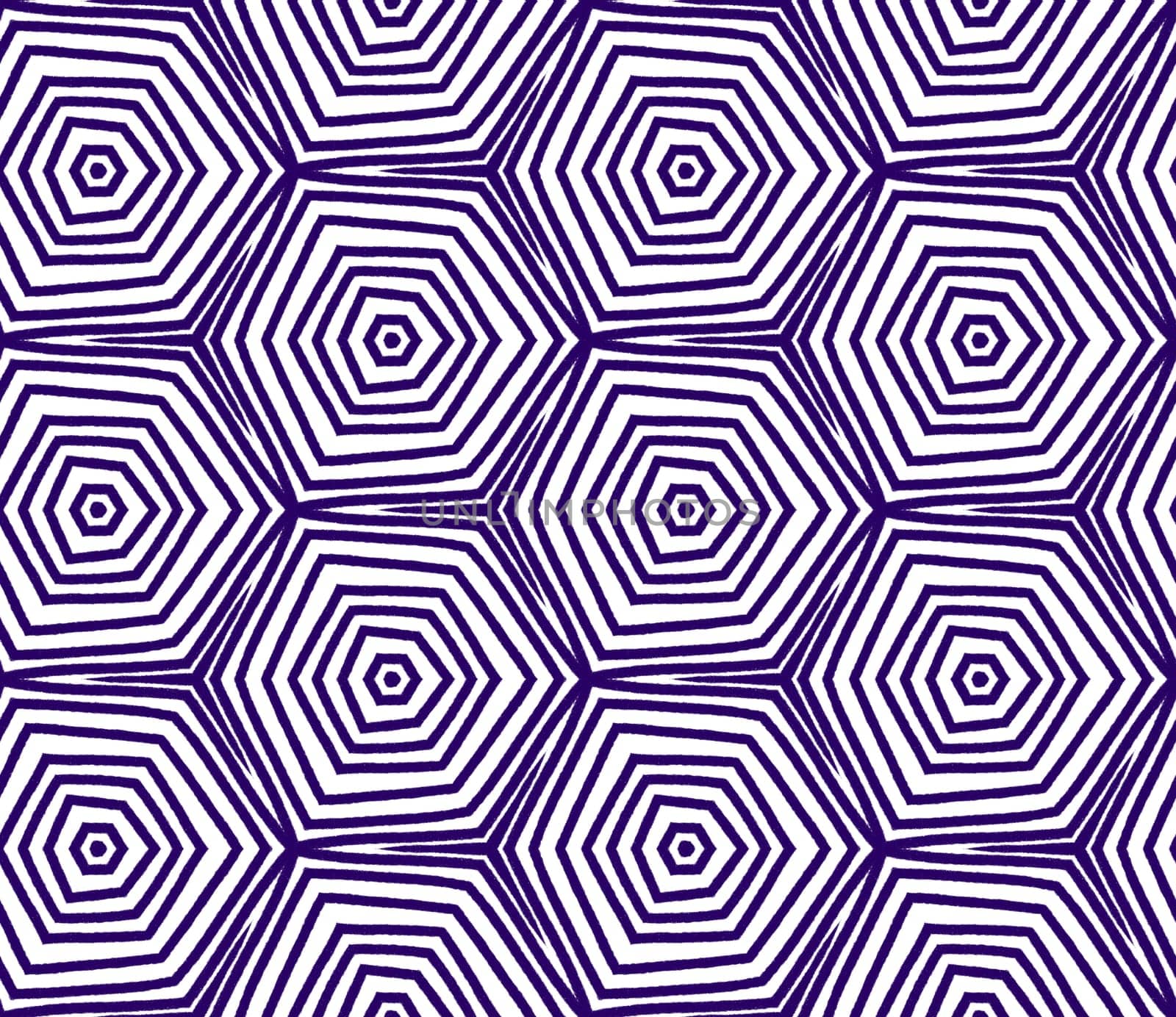 Arabesque hand drawn pattern. Purple symmetrical by beginagain