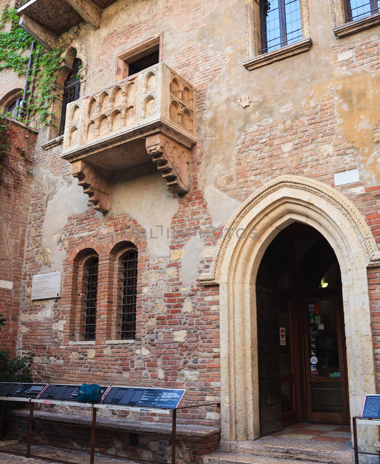 View of the Juliet's Balcony in Verona