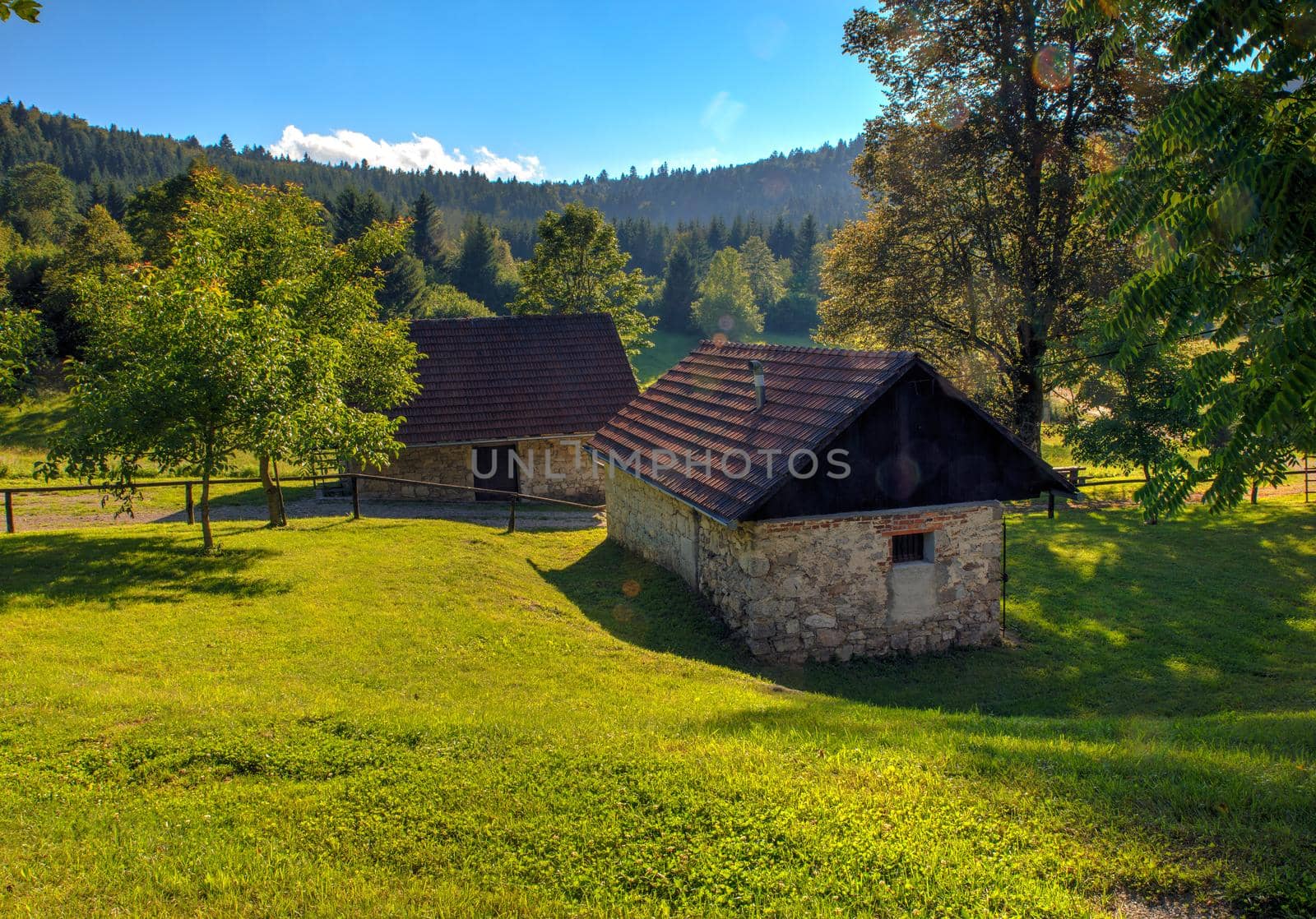 Mountain hut, Slovenia by bepsimage