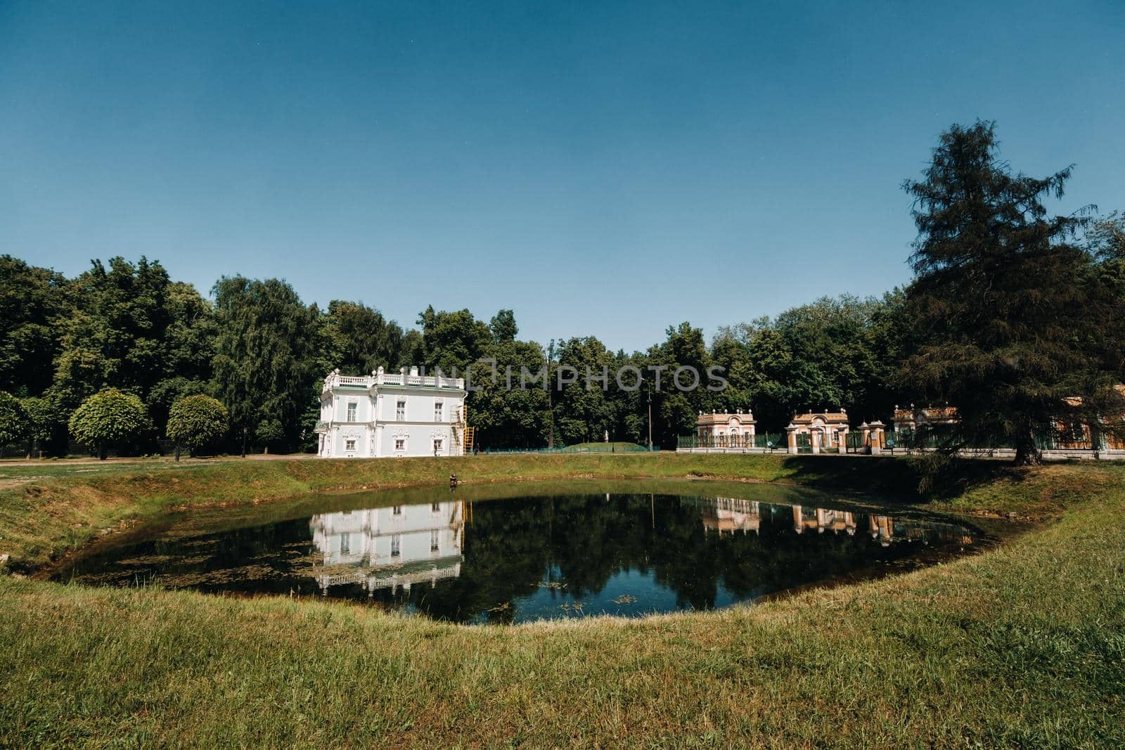 Kuskovo manor in Moscow, Russia. Kuskovo manor is a unique monument of the XVIII century, a Summer residence in Moscow.