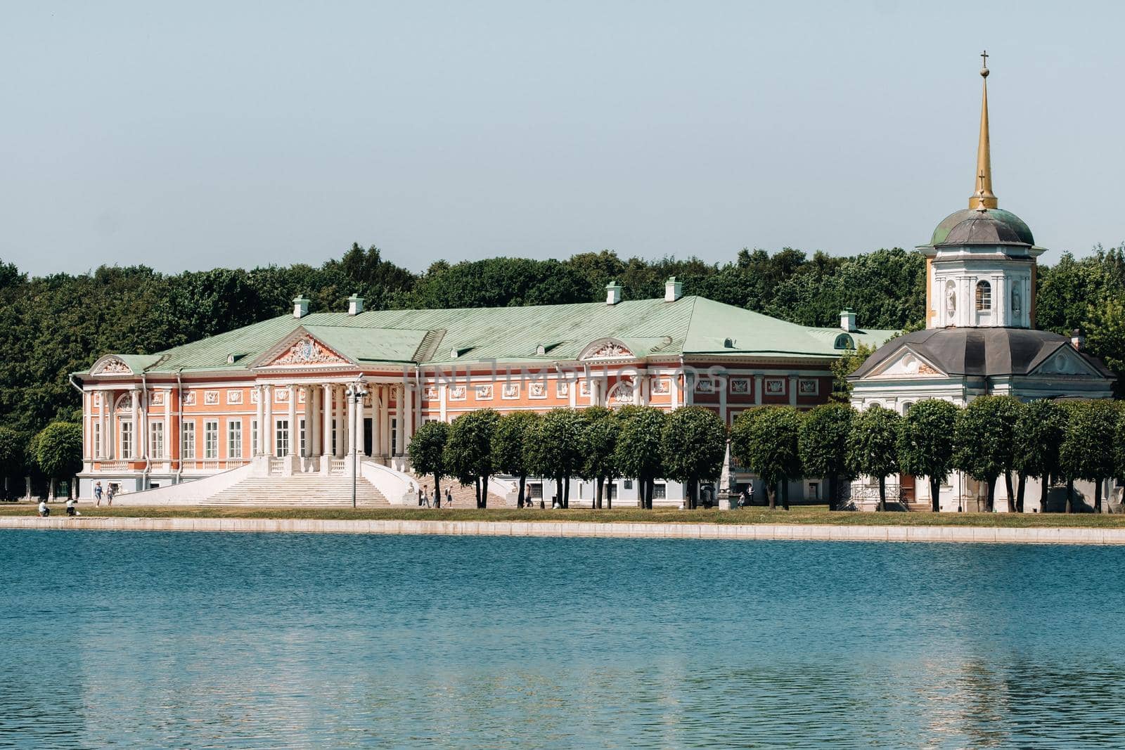 Kuskovo manor in Moscow, Russia. Kuskovo manor is a unique monument of the XVIII century, a Summer residence in Moscow.