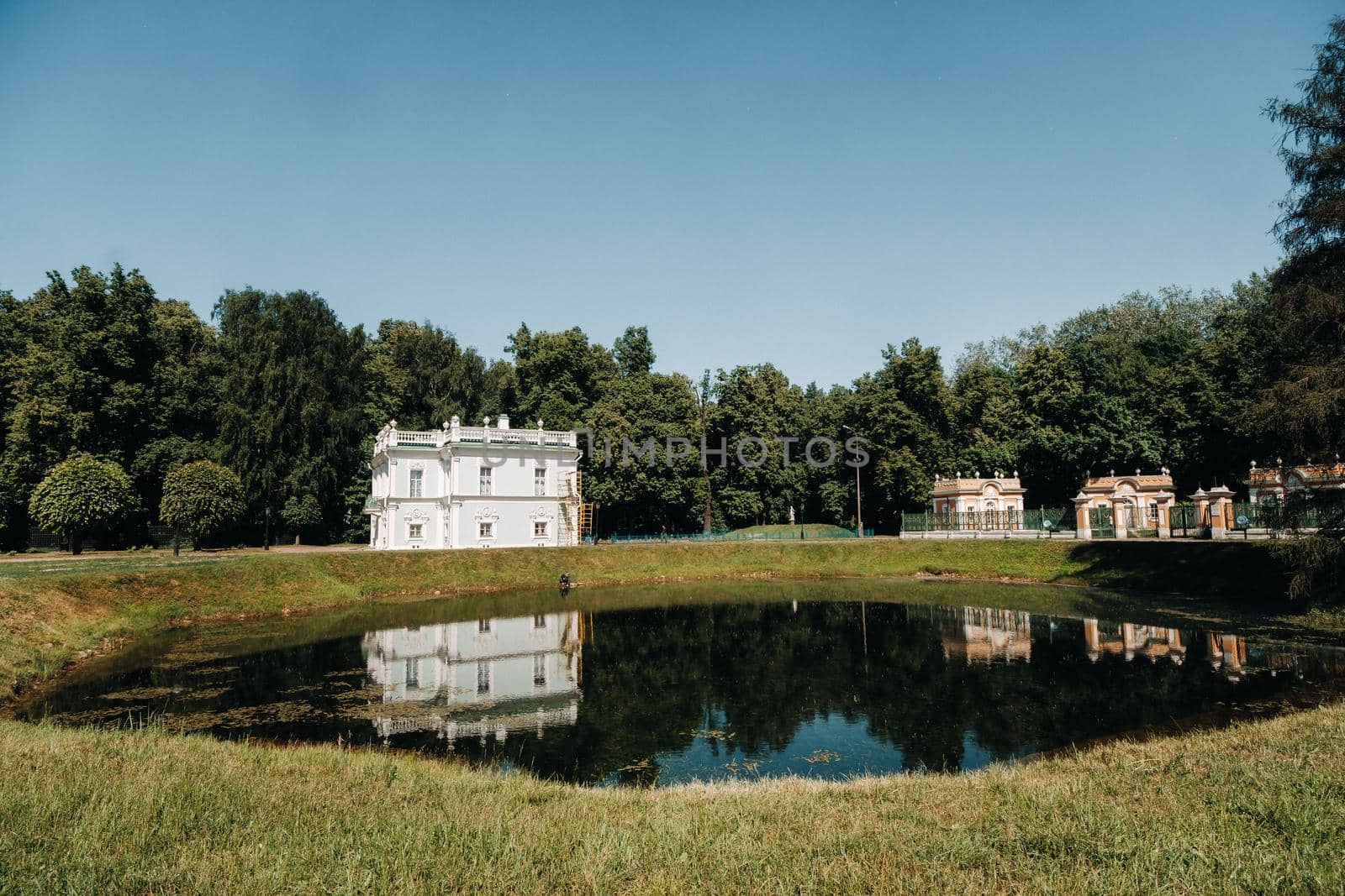 Kuskovo manor in Moscow, Russia. Kuskovo manor is a unique monument of the XVIII century, a Summer residence in Moscow.