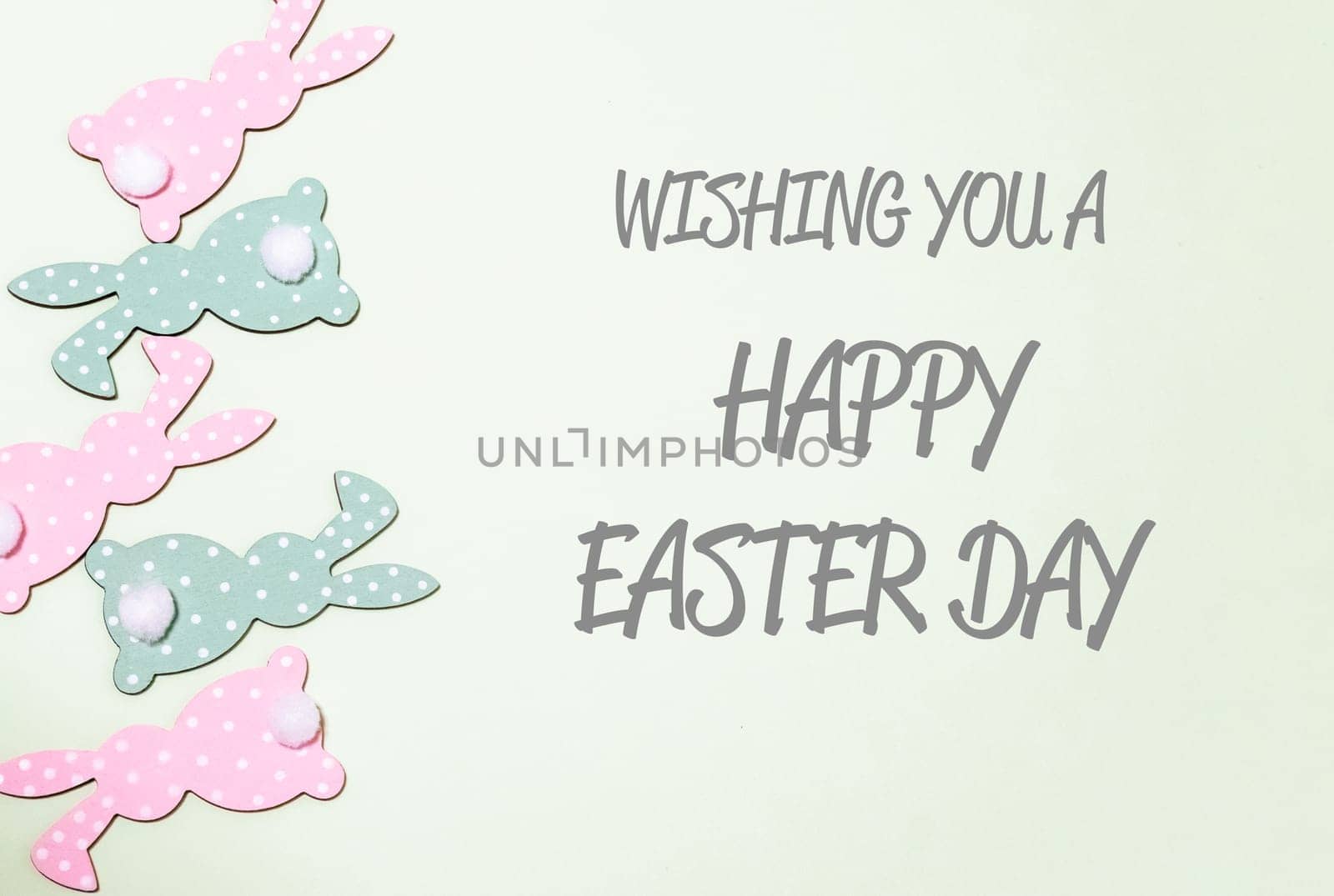 stylish text for easter holiday on paper background. High quality photo